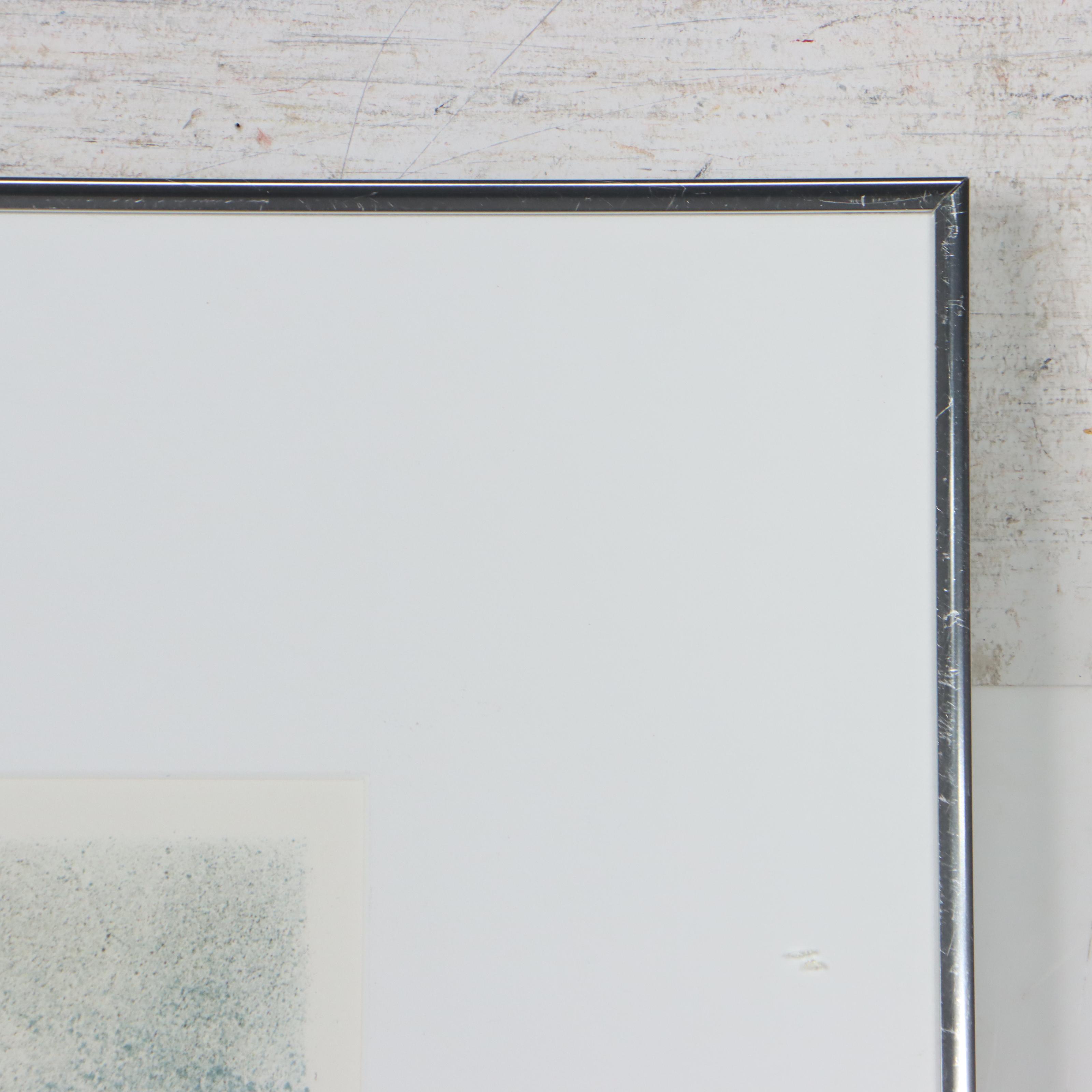 Herbert Breiter Village Scape Lithograph, 1969