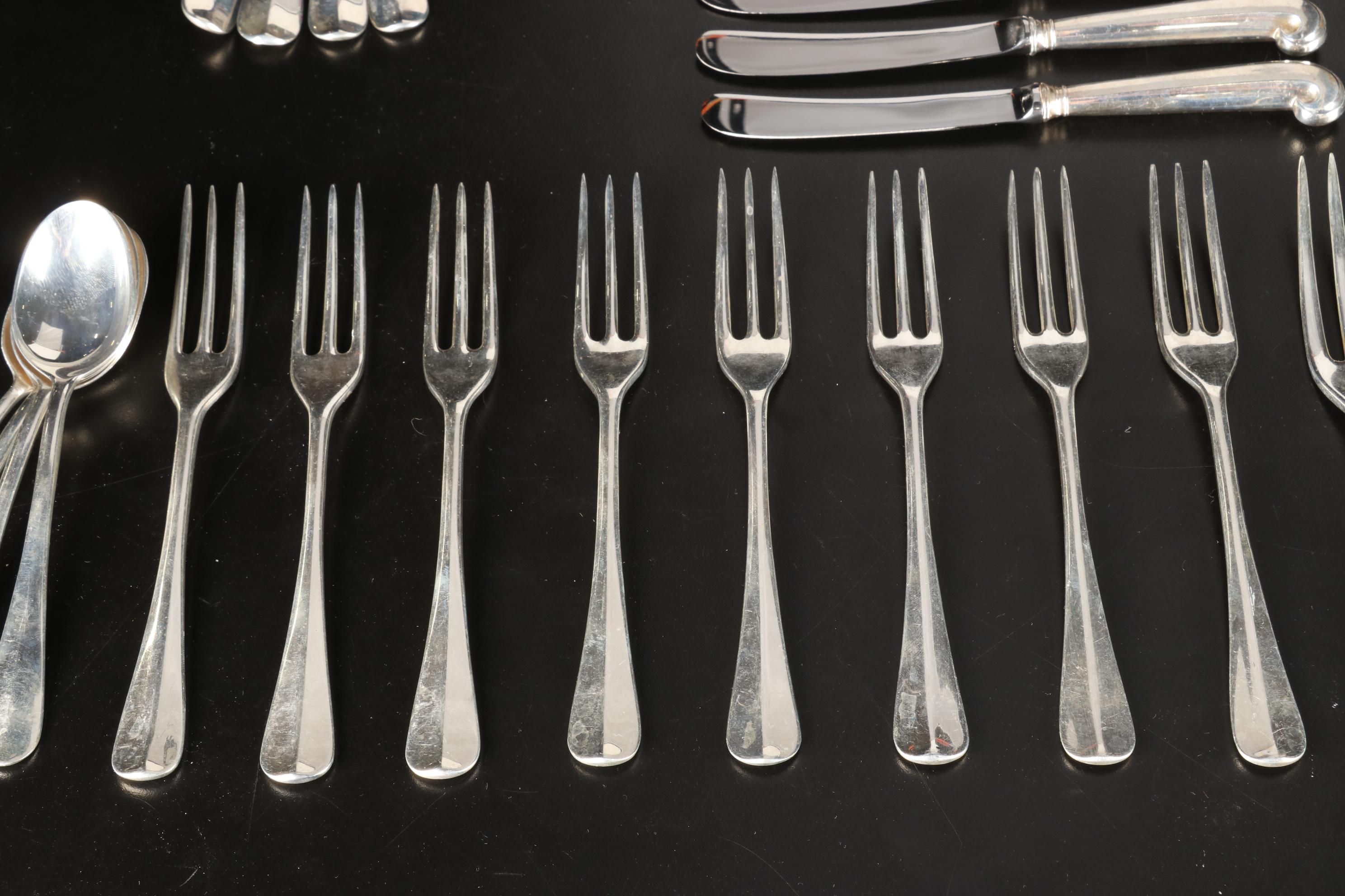 Steiff Sterling Silver Flatware and Reed & Barton Case
