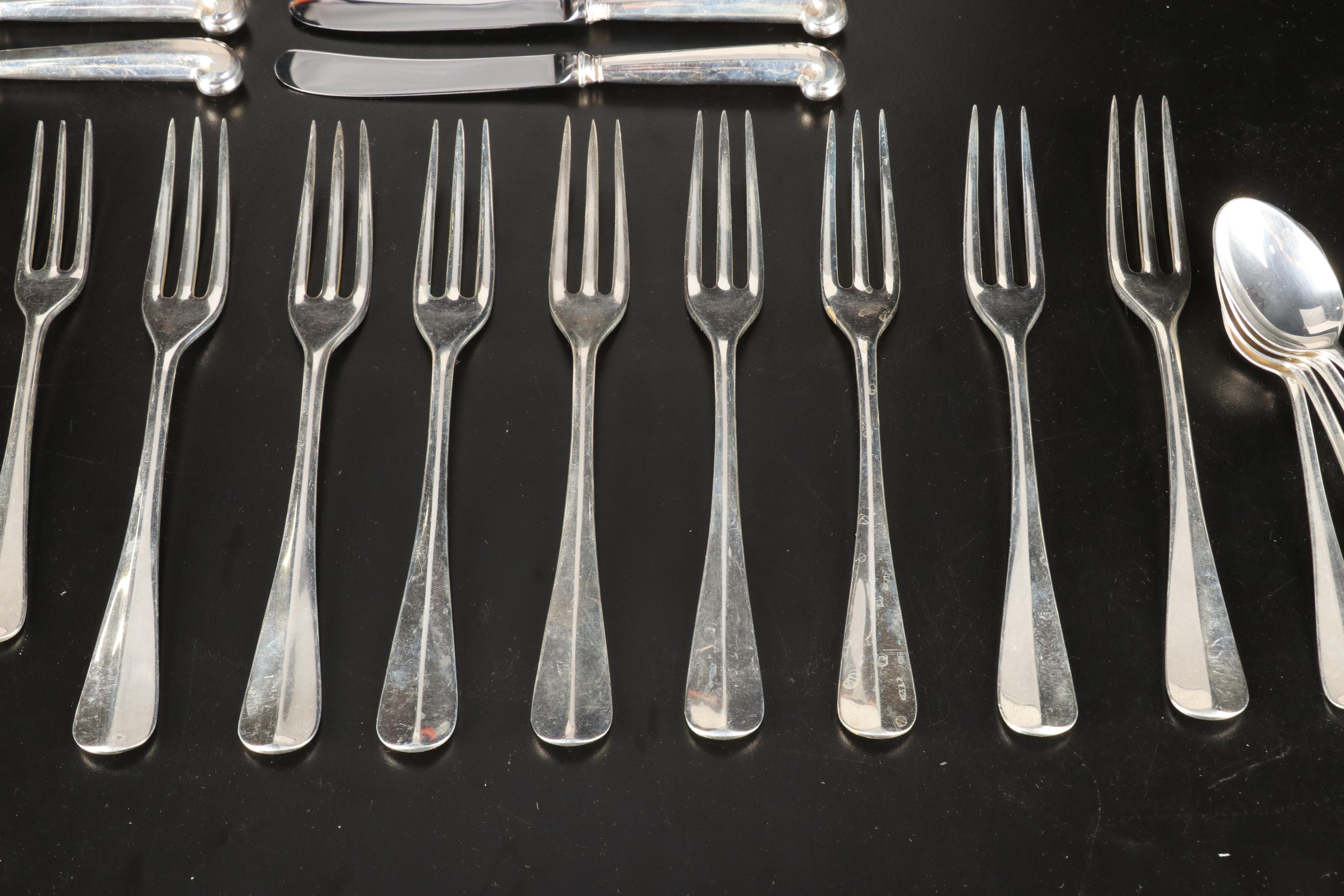 Steiff Sterling Silver Flatware and Reed & Barton Case