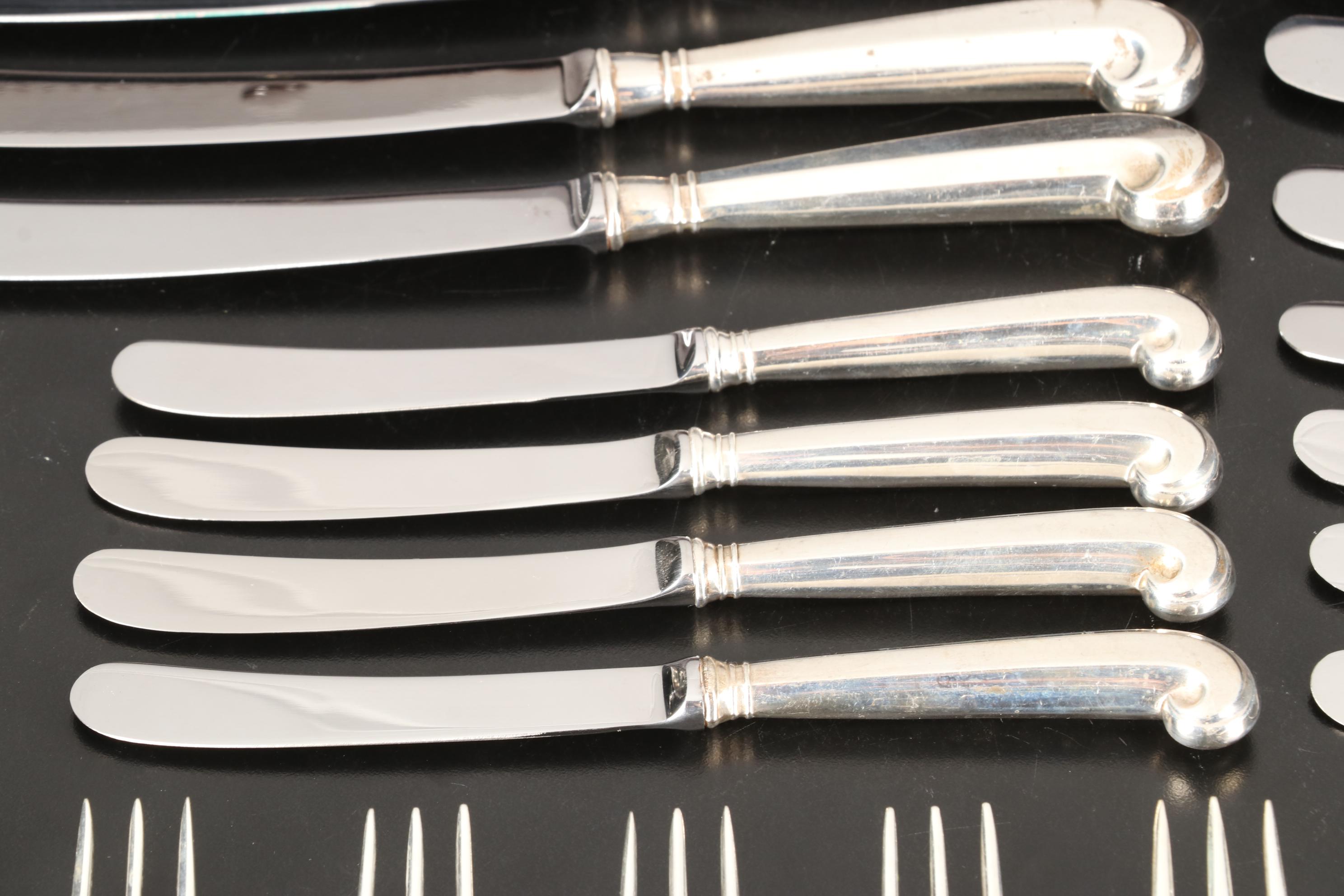 Steiff Sterling Silver Flatware and Reed & Barton Case