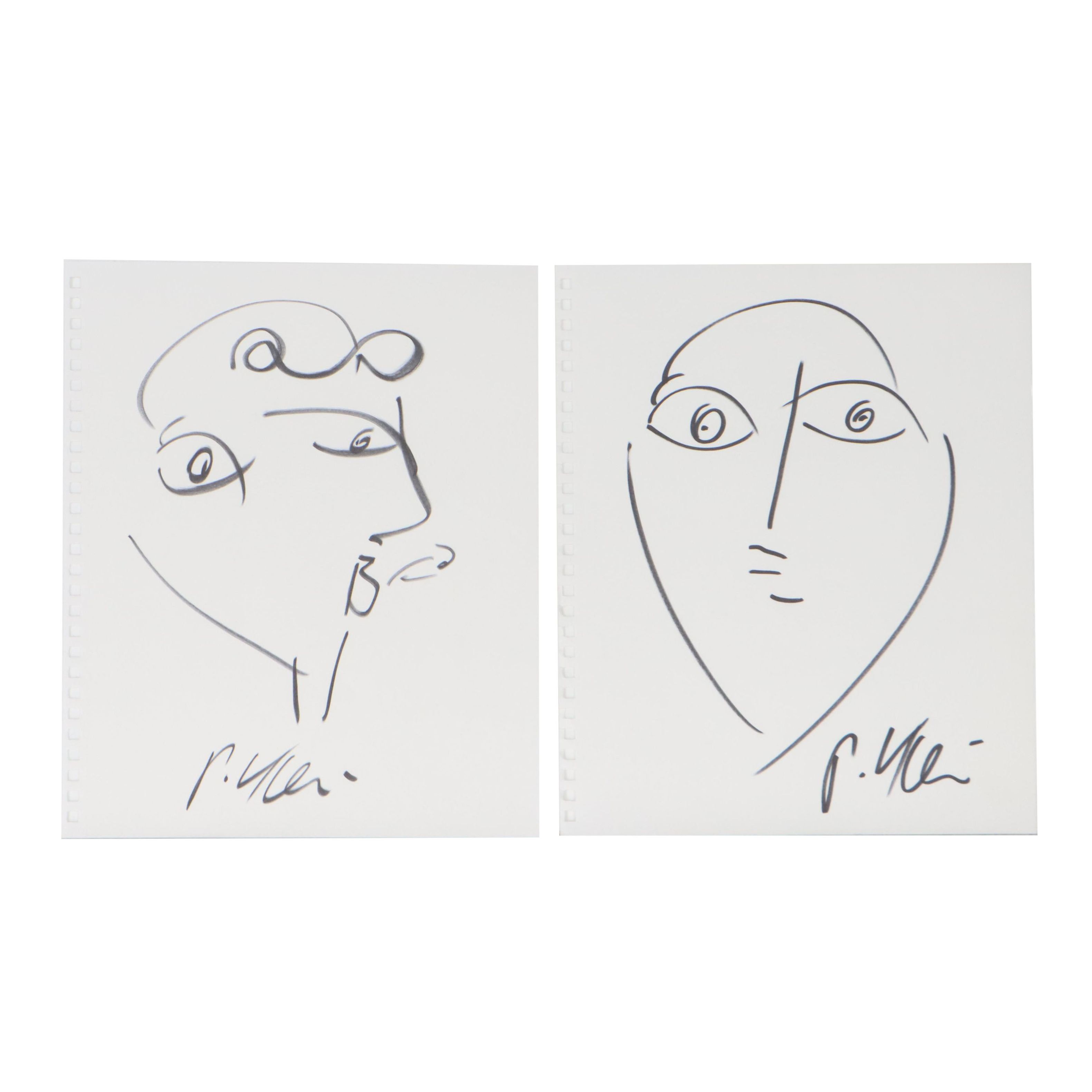 Peter Keil Portrait Ink Drawings