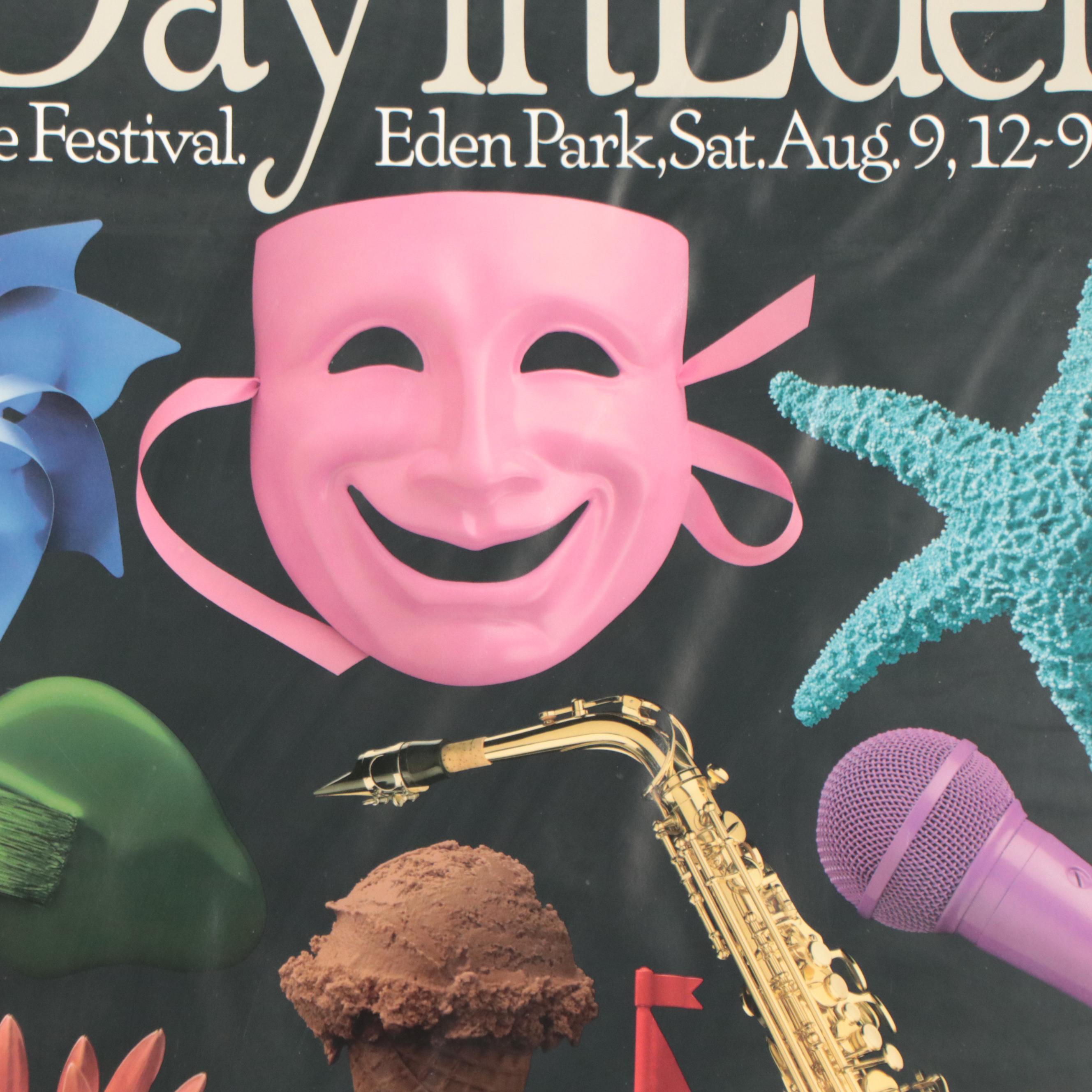 "A Day in Eden" Eden Park Posters, Featuring Charley Harper