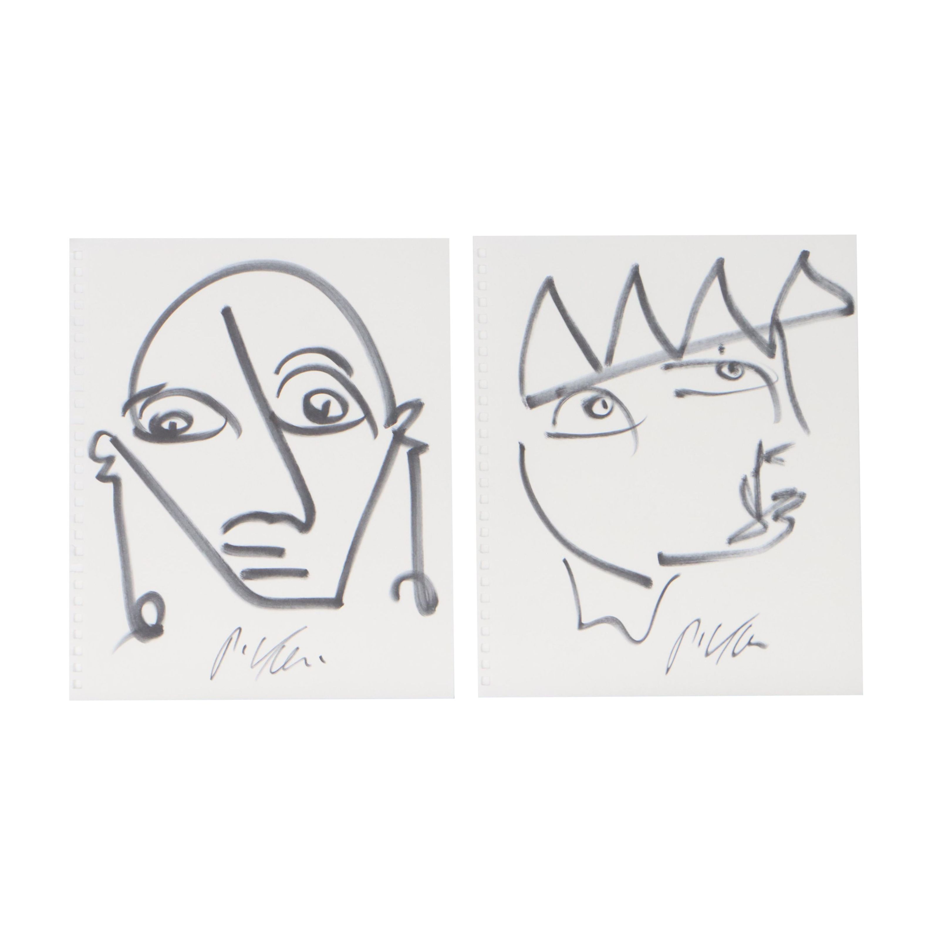 Peter Keil Portrait Ink Drawings