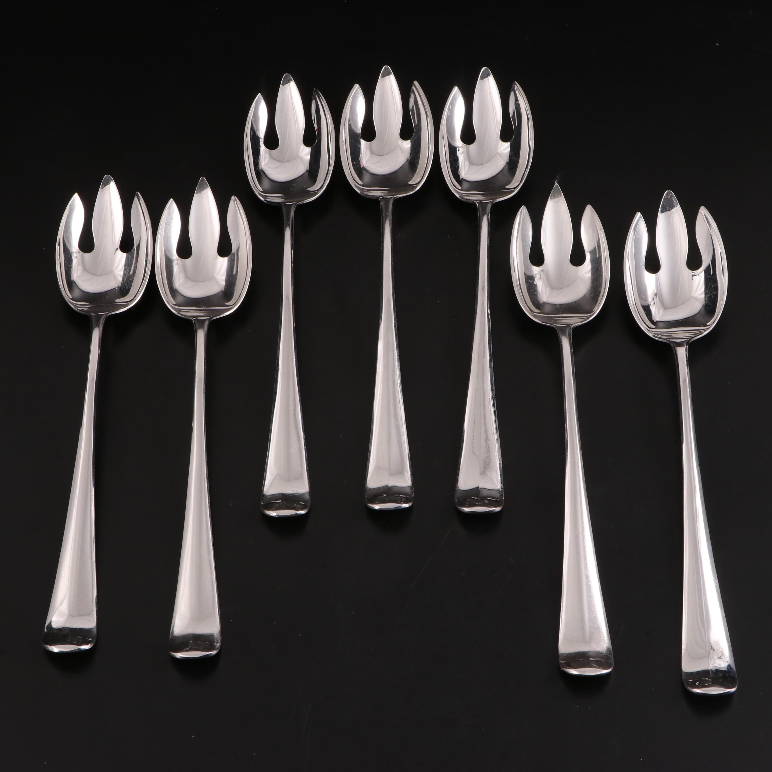 Christofle Silver Plate Ladle with Silver Plate Casserole Spoons and Servers