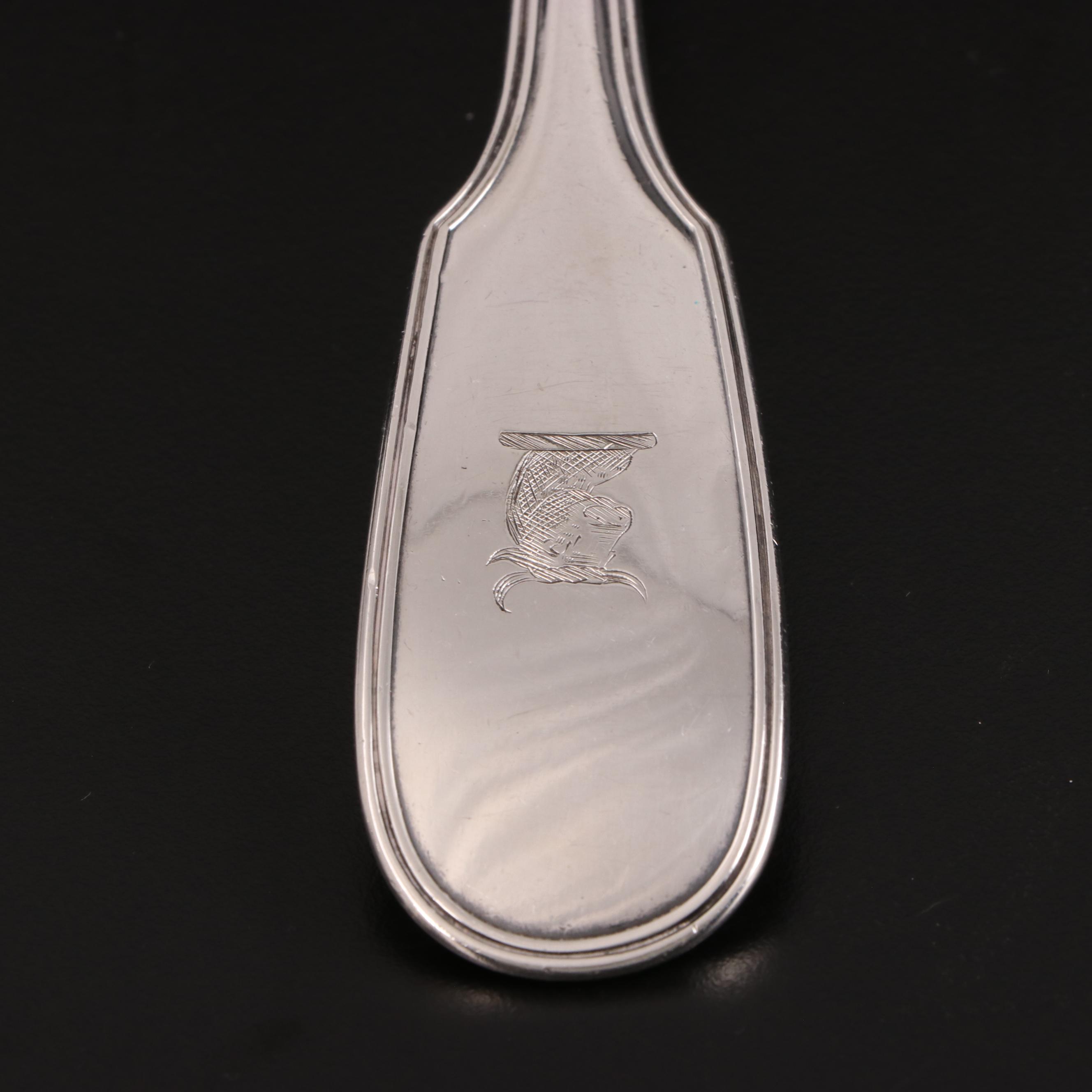 Christofle Silver Plate Ladle with Silver Plate Casserole Spoons and Servers