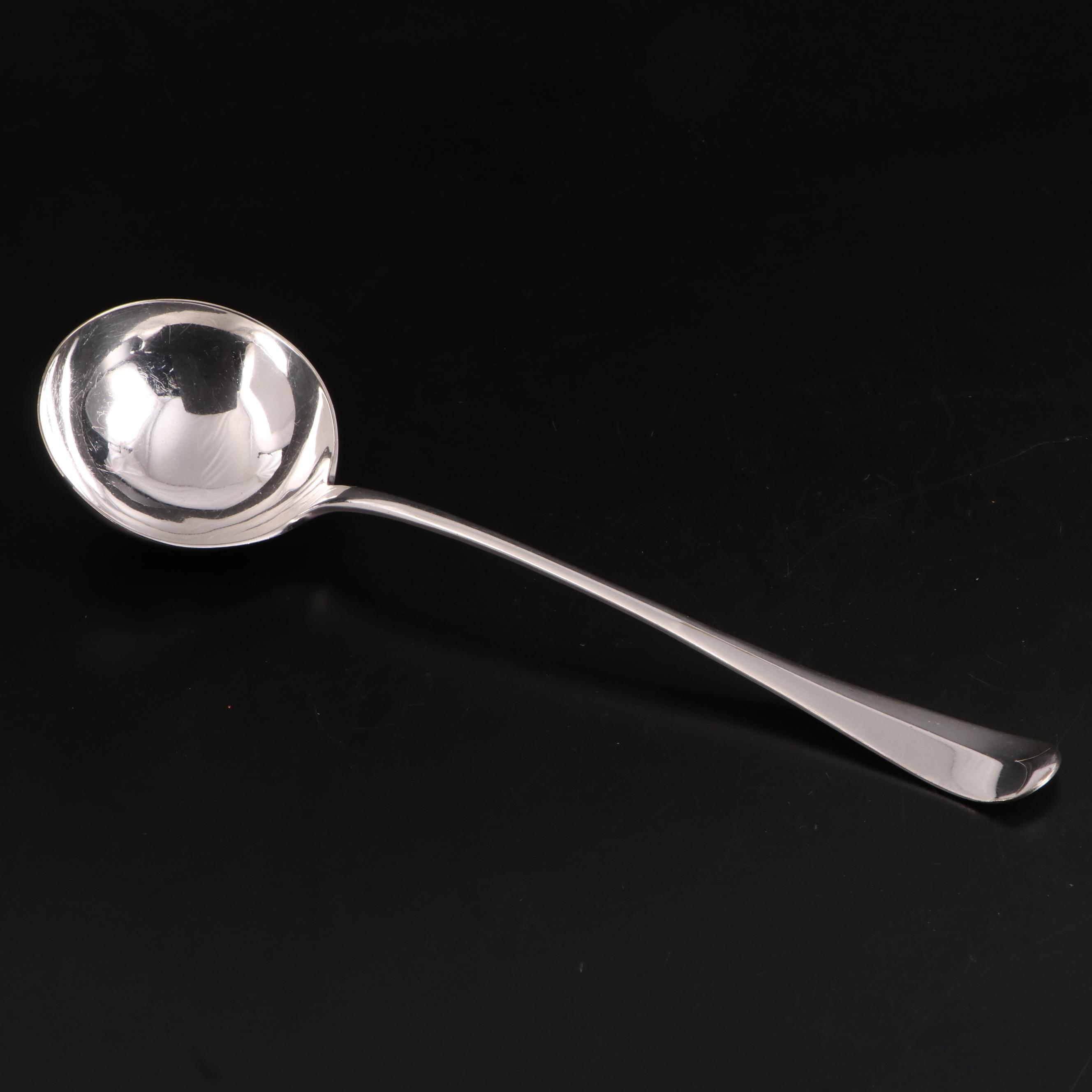 Christofle Silver Plate Ladle with Silver Plate Casserole Spoons and Servers