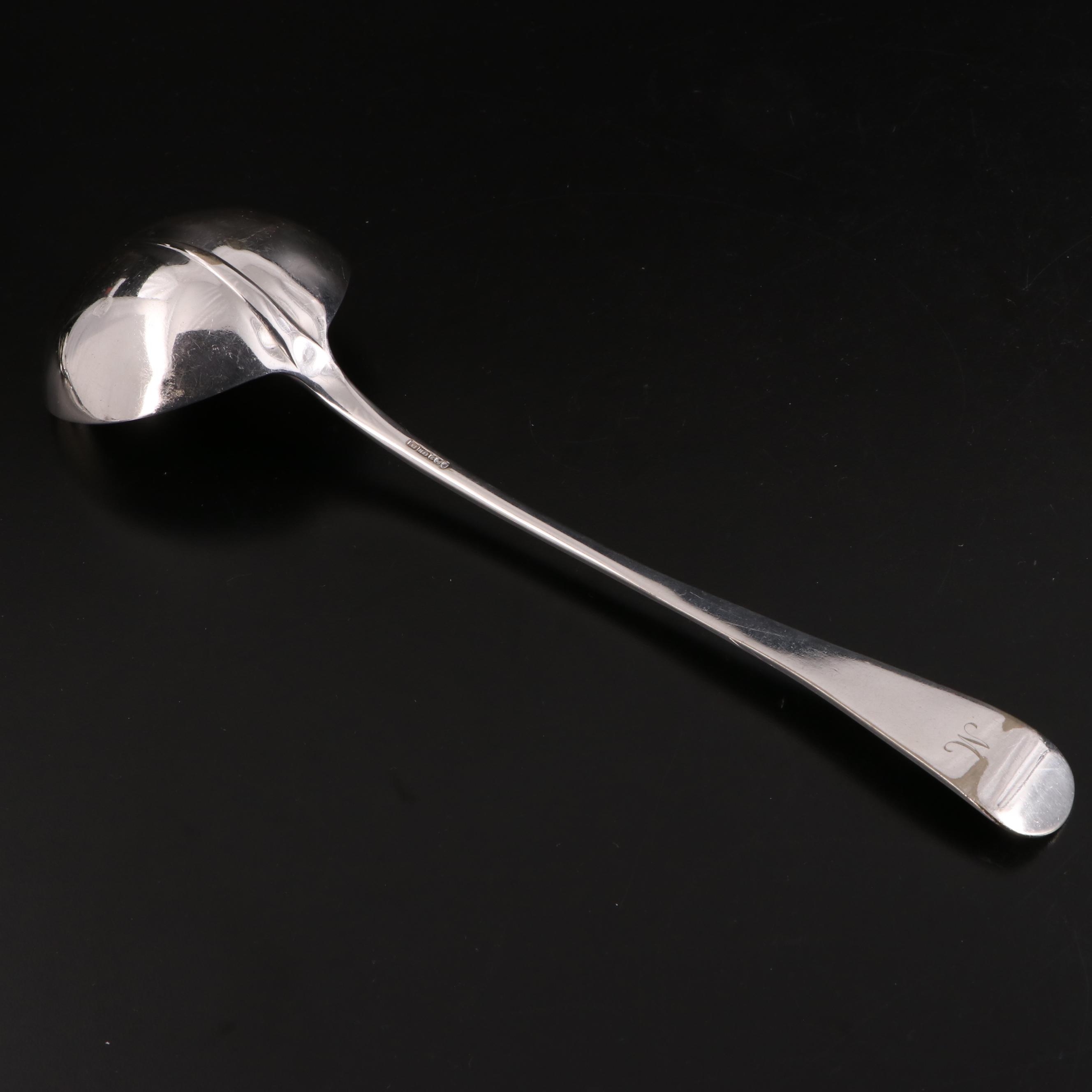 Christofle Silver Plate Ladle with Silver Plate Casserole Spoons and Servers