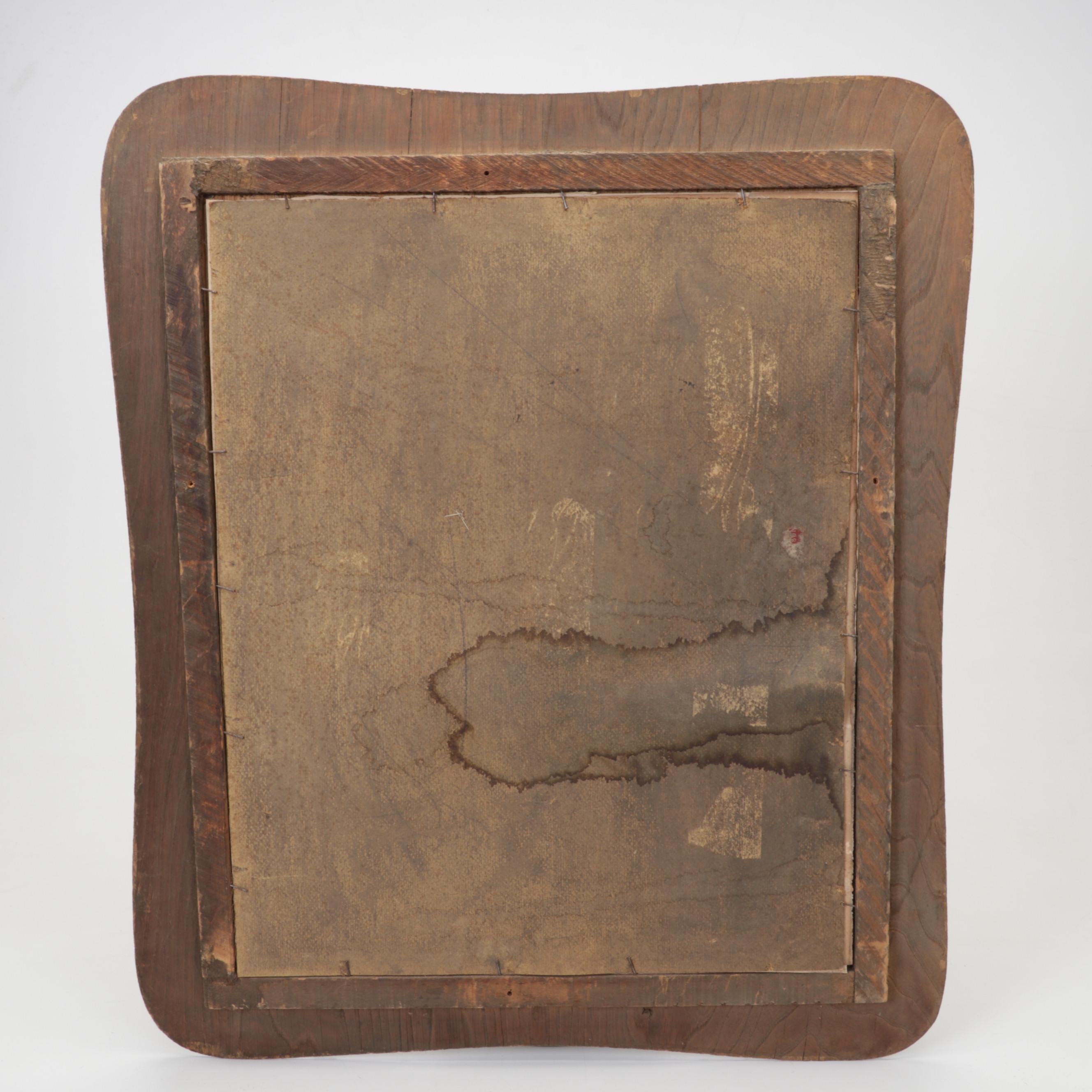 Profile Crayon Portrait of Young Woman, Circa 1900