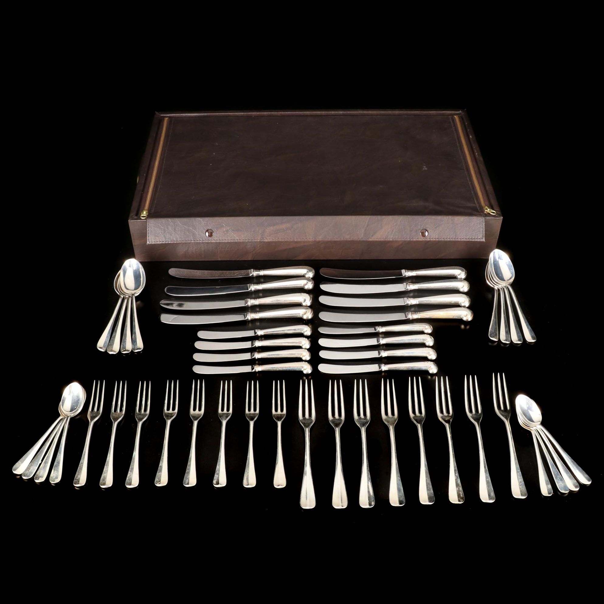 Steiff Sterling Silver Flatware and Reed & Barton Case