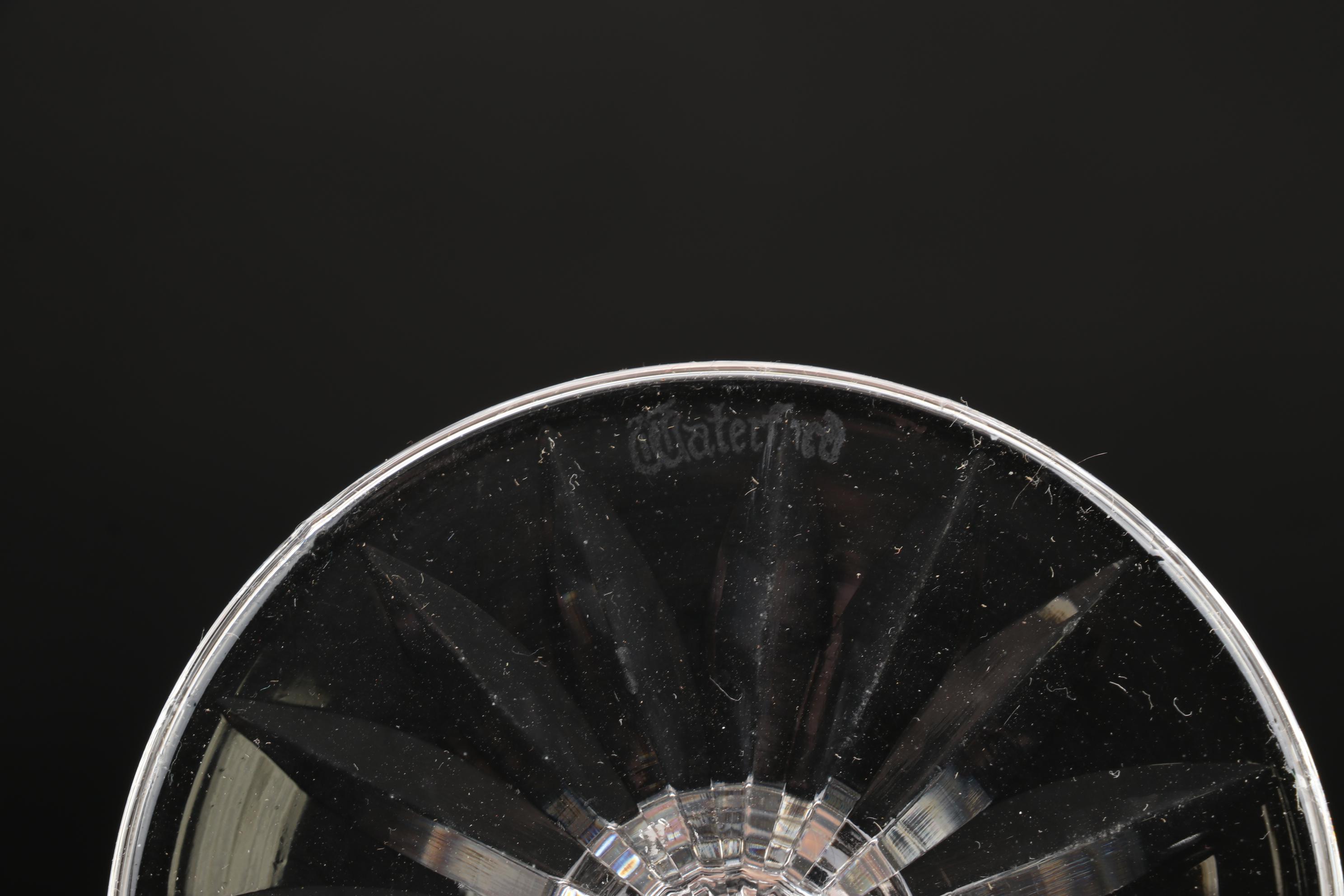 Waterford Crystal "Lismore" Water Goblets, Late 20th Century