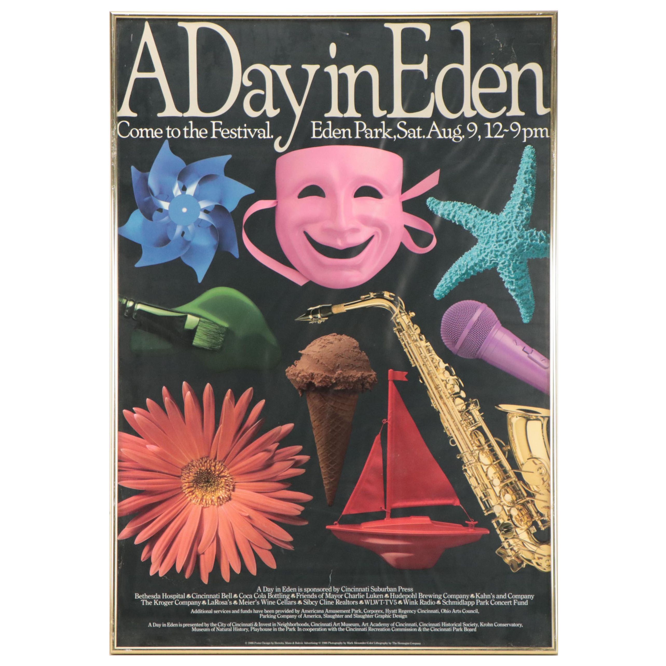 "A Day in Eden" Eden Park Posters, Featuring Charley Harper