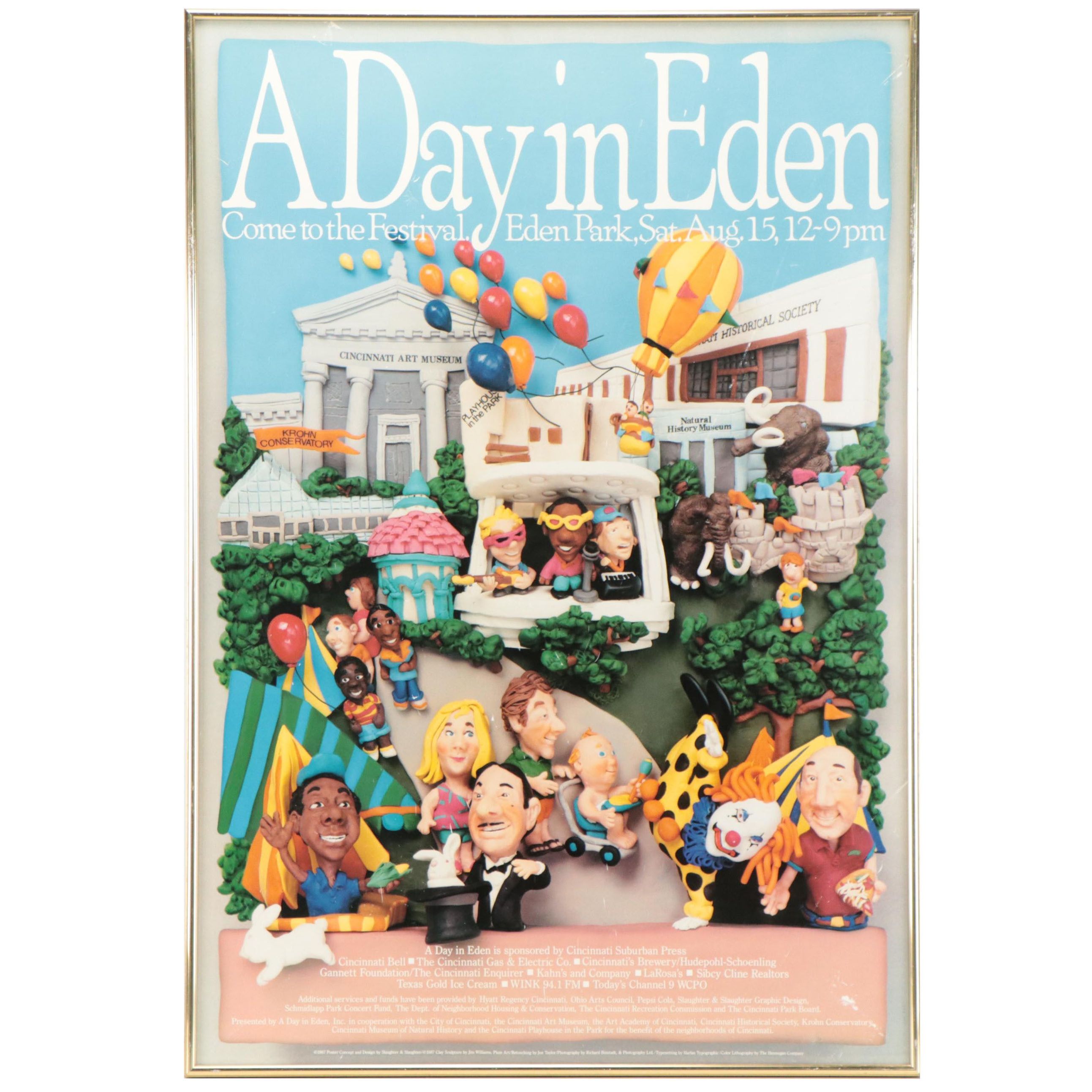 "A Day in Eden" Eden Park Posters, Featuring Charley Harper