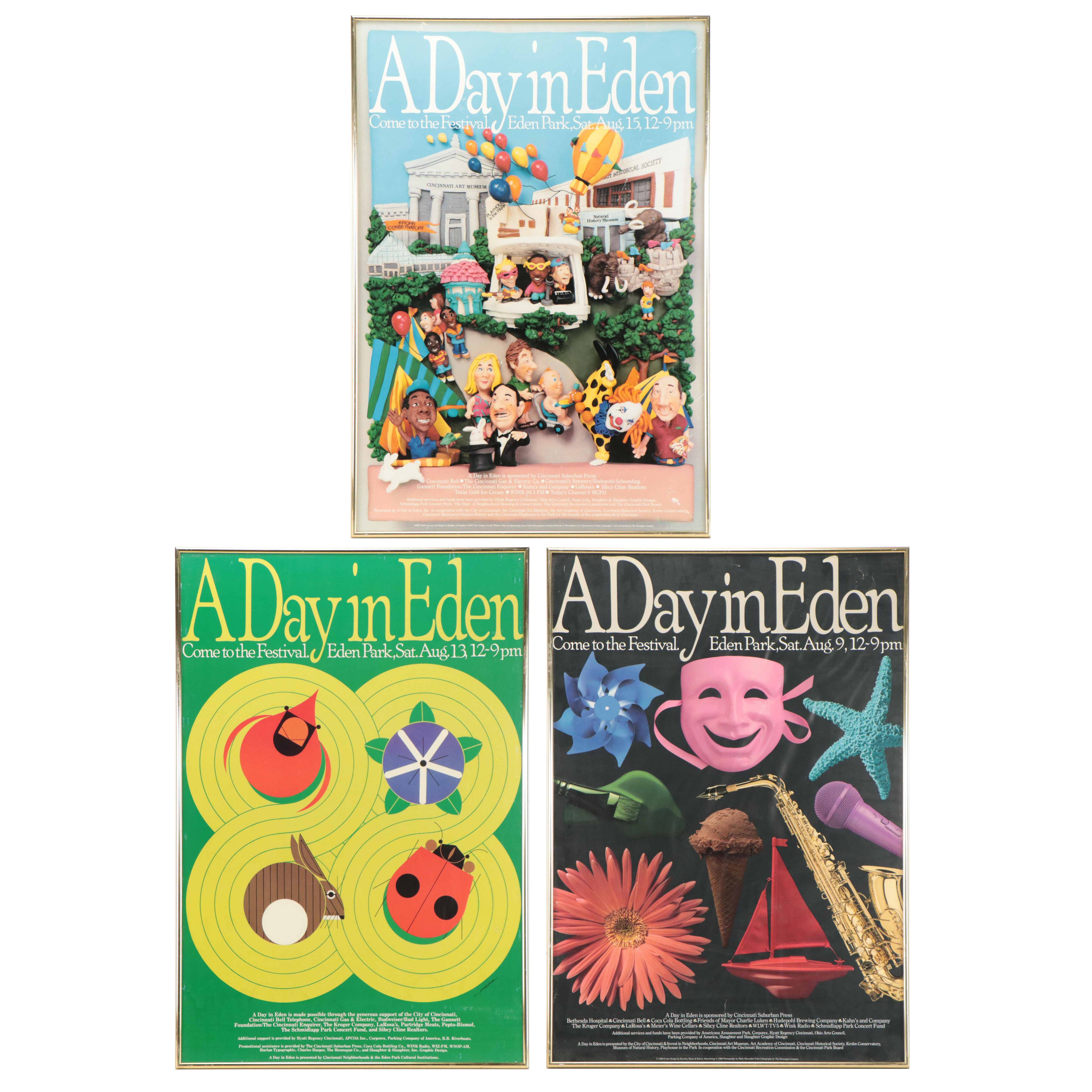 "A Day in Eden" Eden Park Posters, Featuring Charley Harper