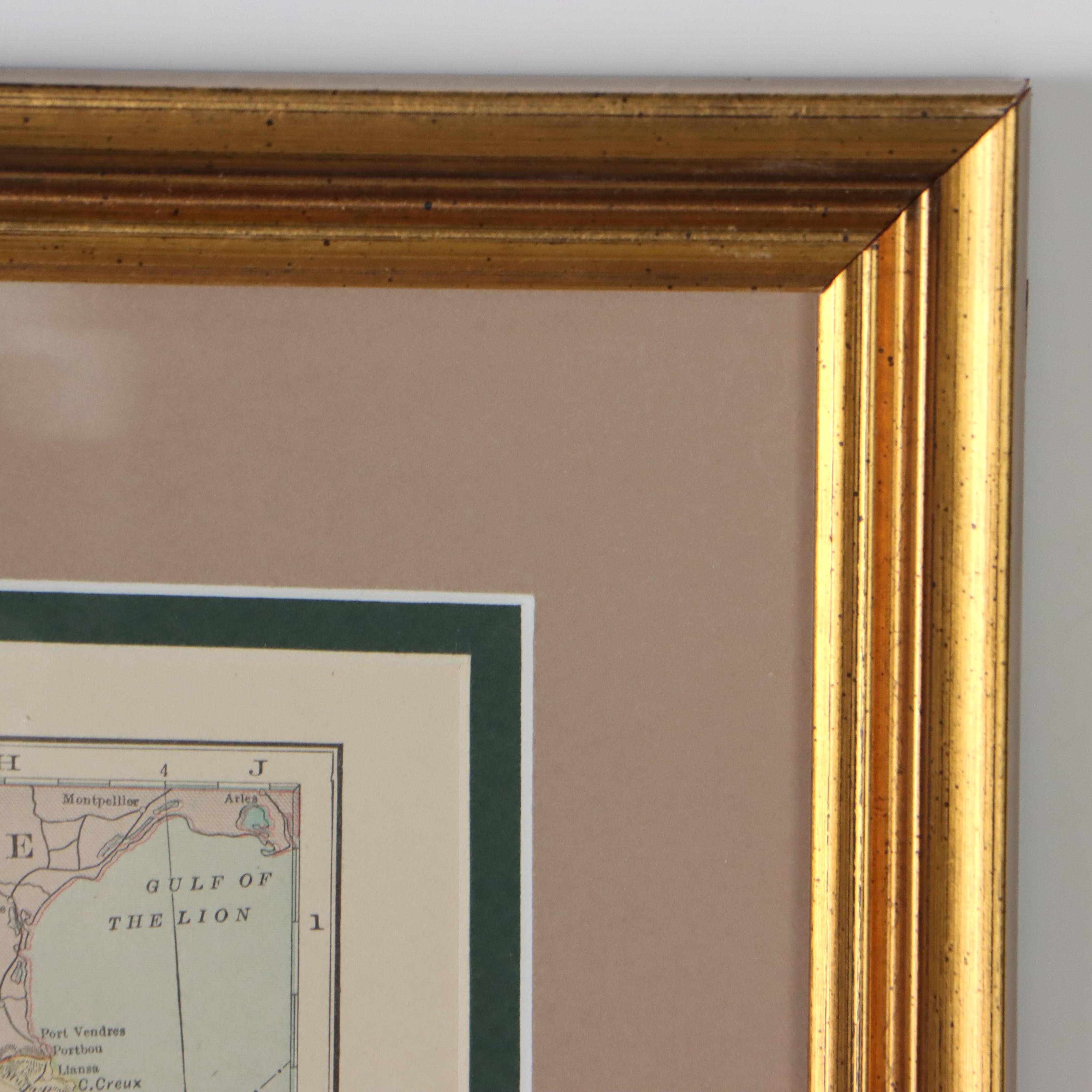 C. S. Hammond & Co. Wax Engraving Map of Spain and Portugal, circa 1910