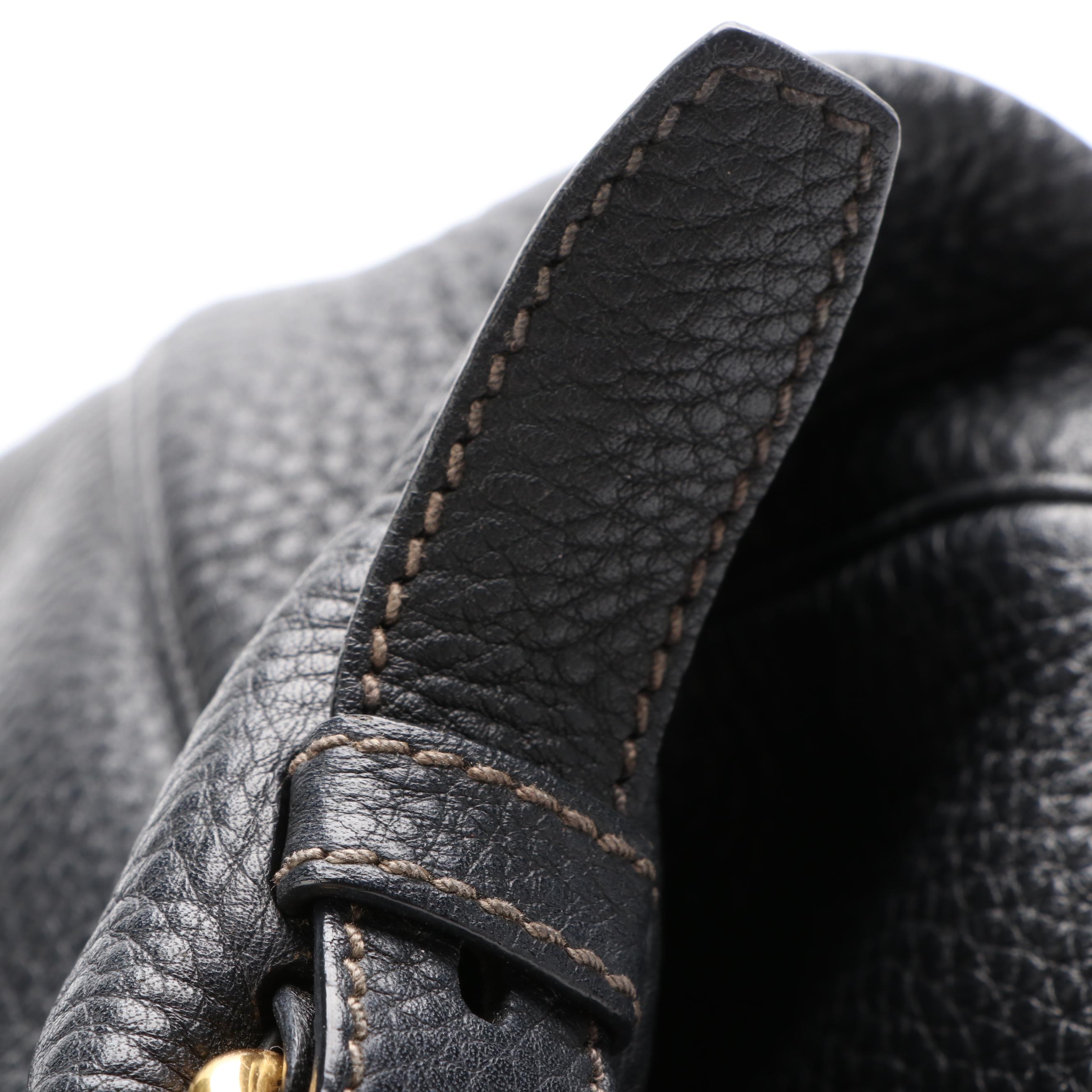 Prada Hobo Bag in Pebbled Leather