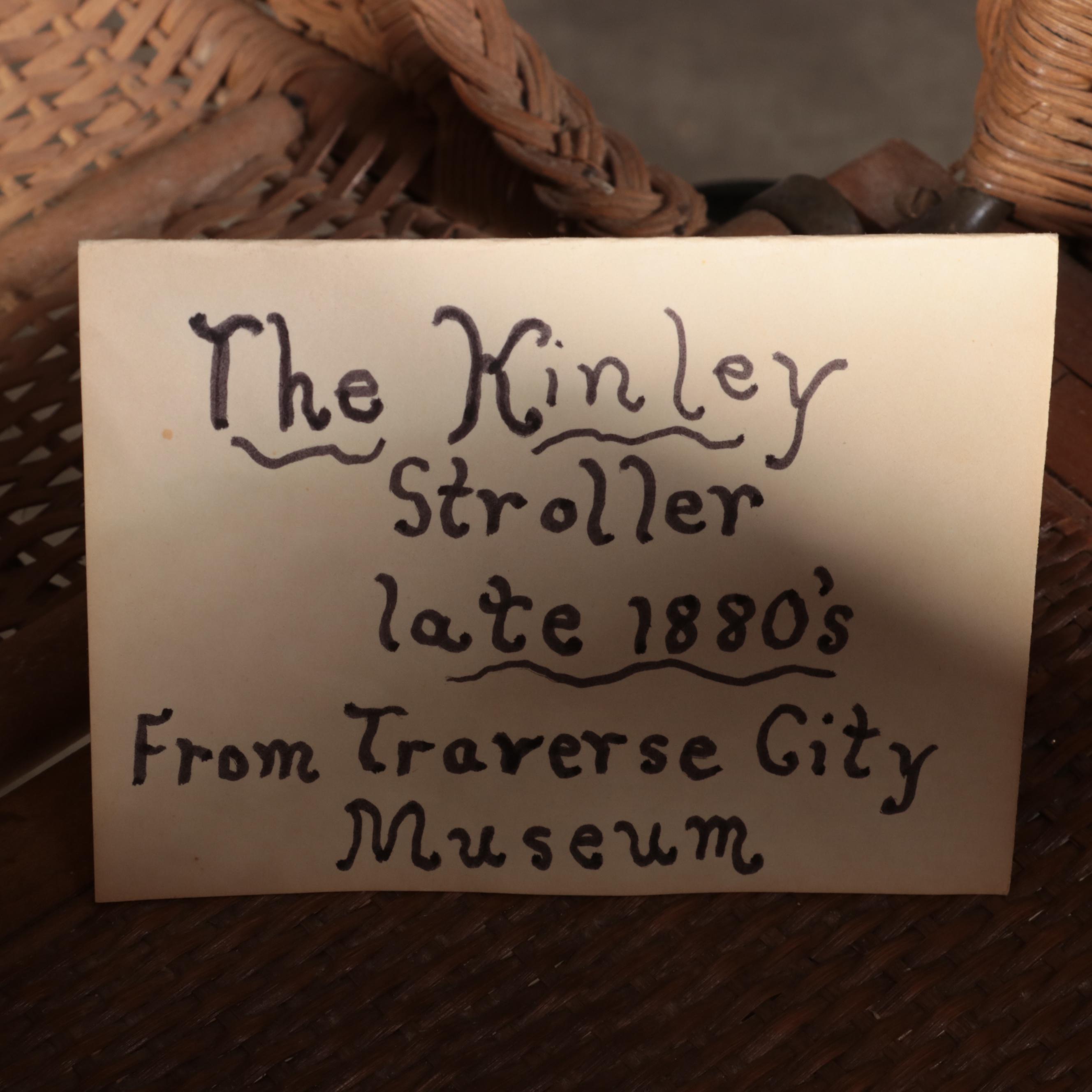 Victorian Wicker and Metal Baby Carriage, Late 19th Century