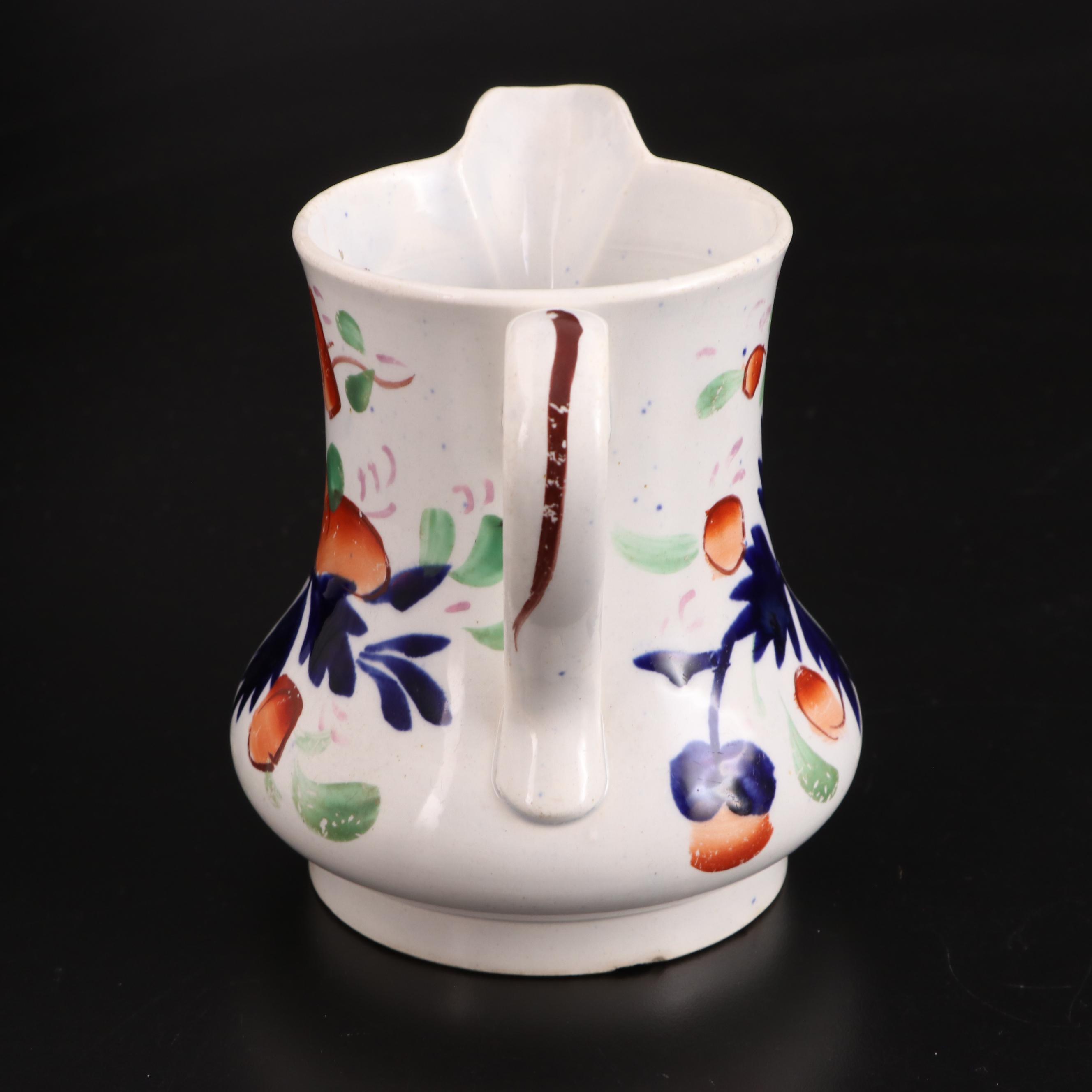 Royal Worcester and English Gaudy Welsh Pitchers with Morimura Bros Box.