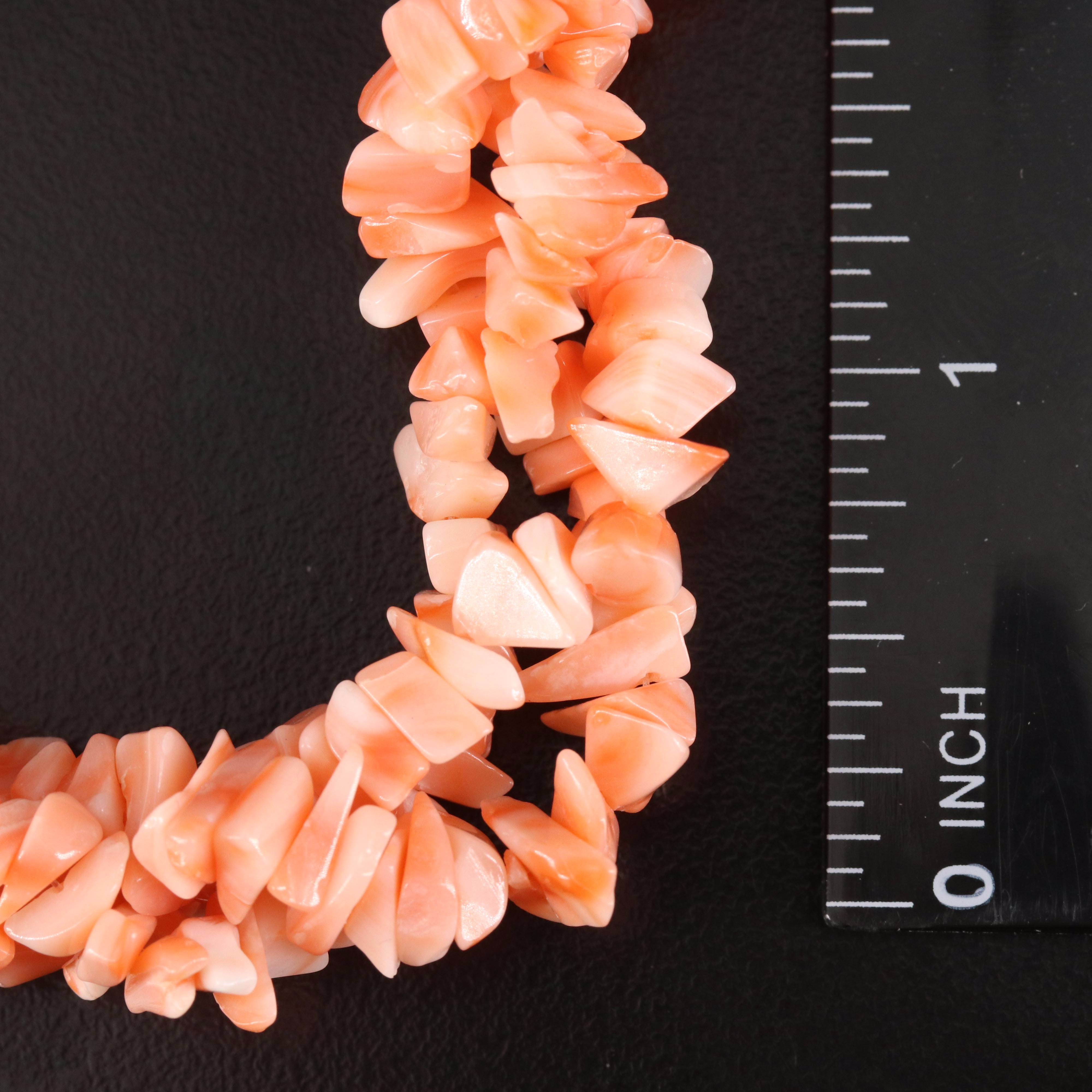 Coral Torsade Necklace