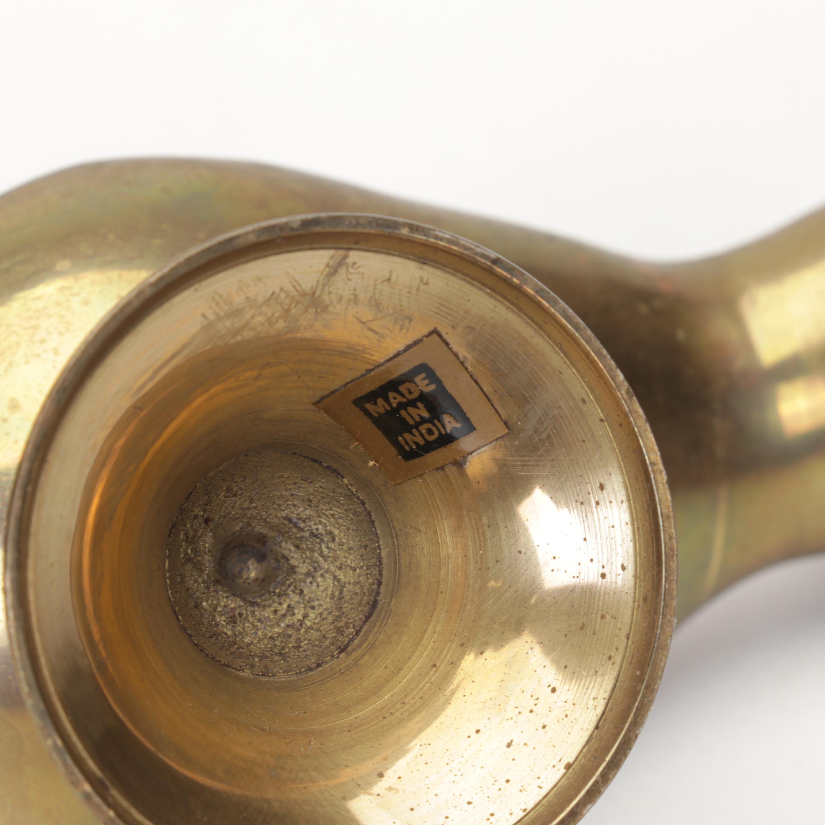 Middle Eastern Brass Teapots, Genie Lamp Incense Burners, Hourglass, and More