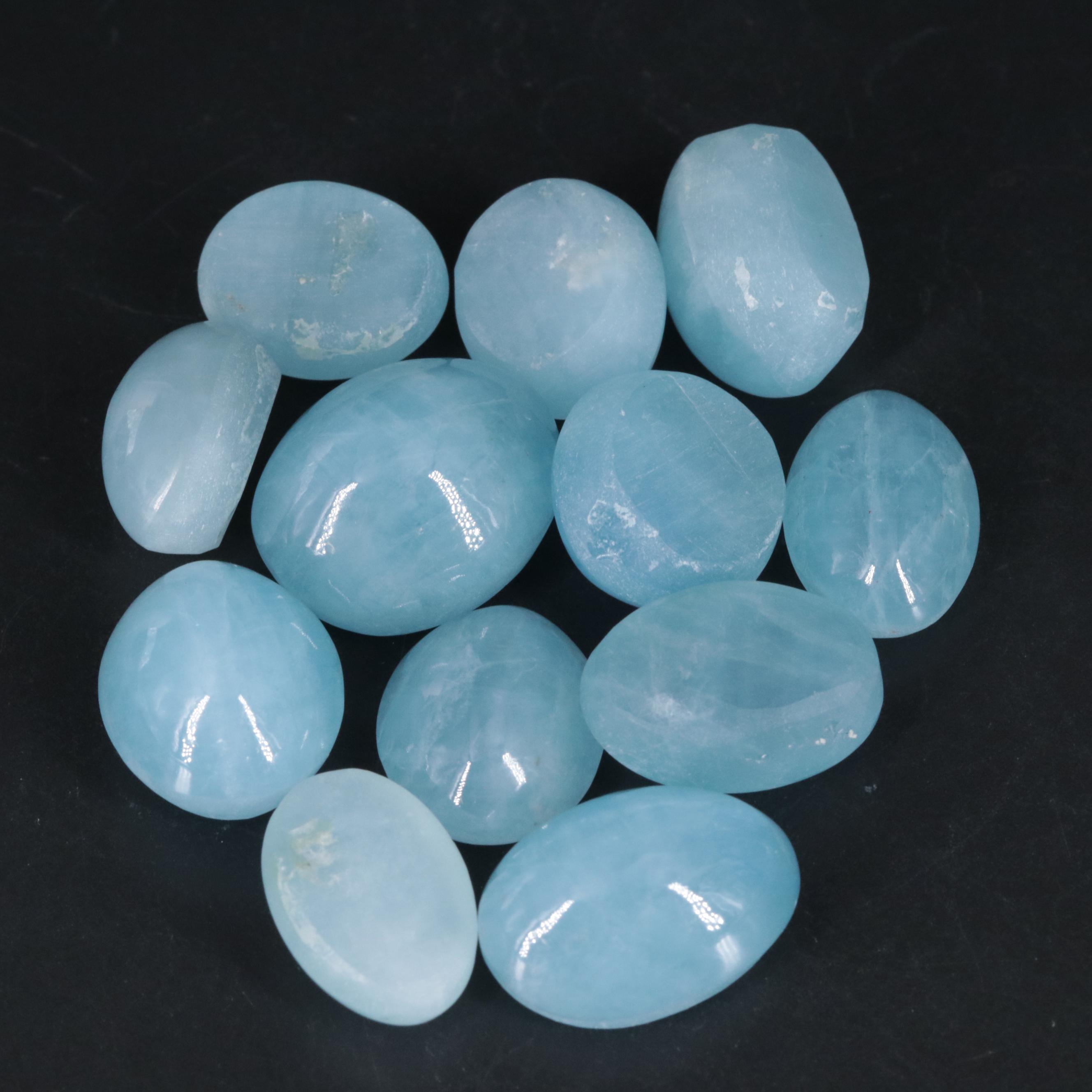 Loose 241.58 CTW Aqua Chalcedony