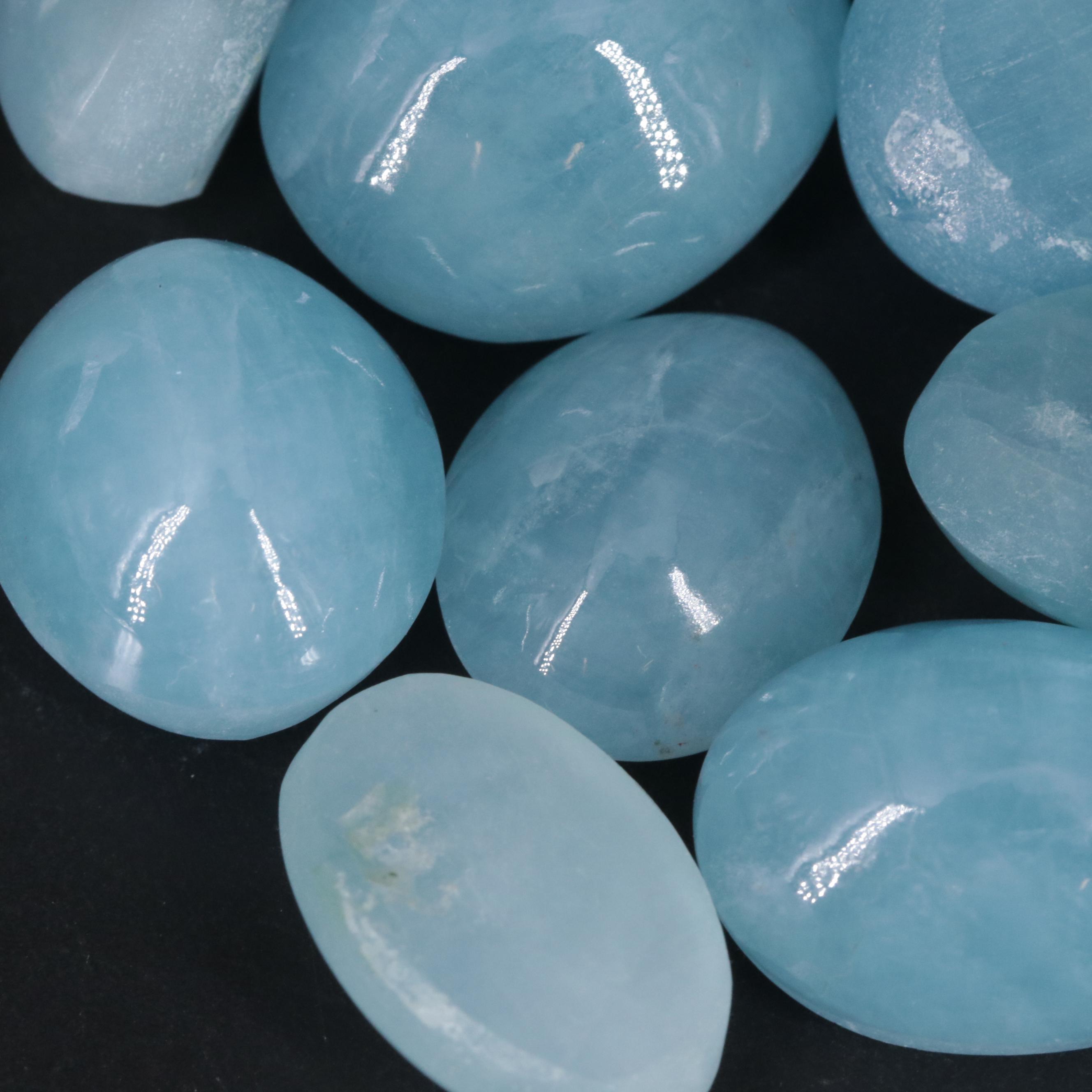 Loose 241.58 CTW Aqua Chalcedony
