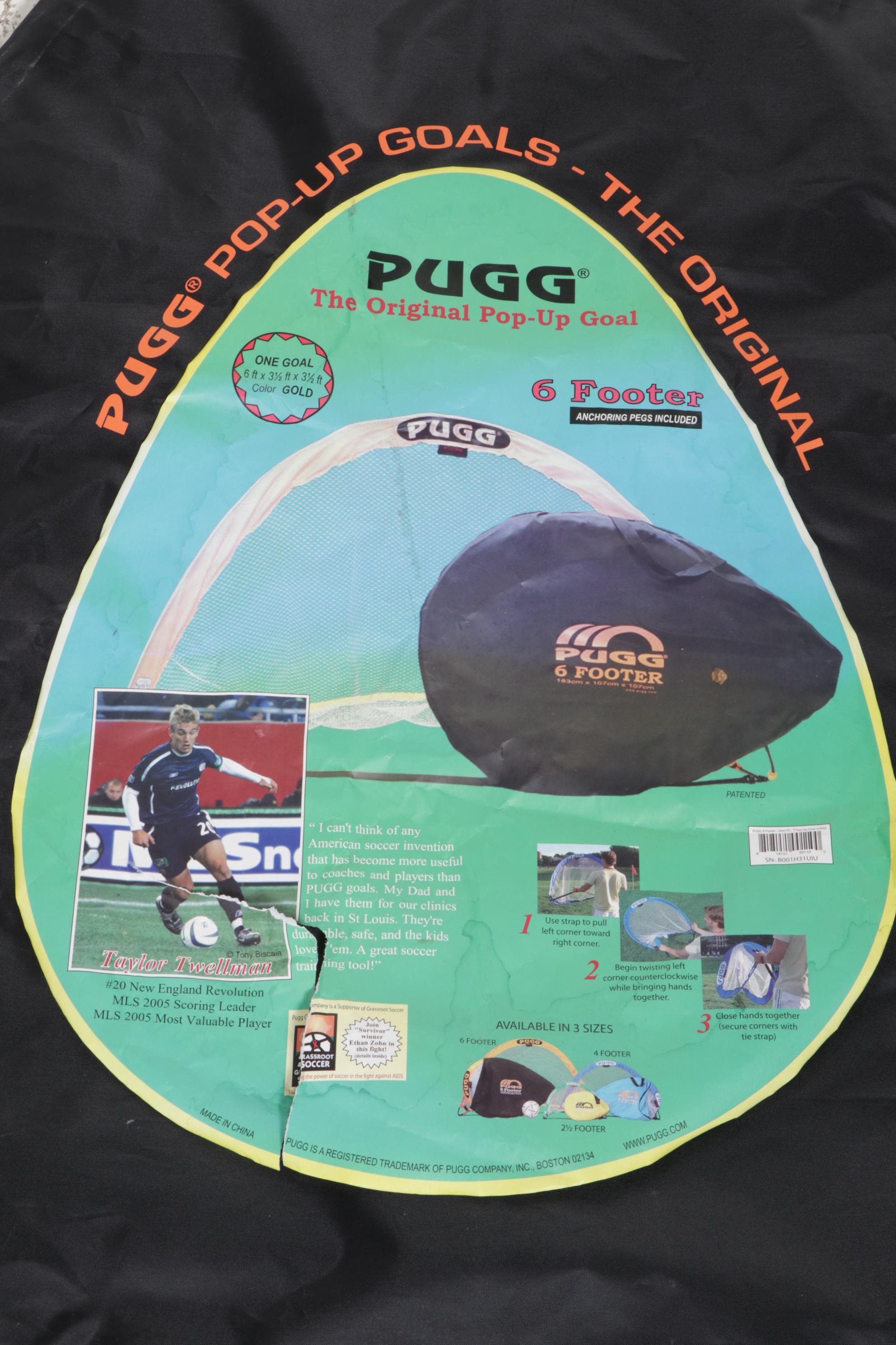 Pugg "The Original" Pop Up Goals, Foam Surfboard, & More Water Sports Equipment