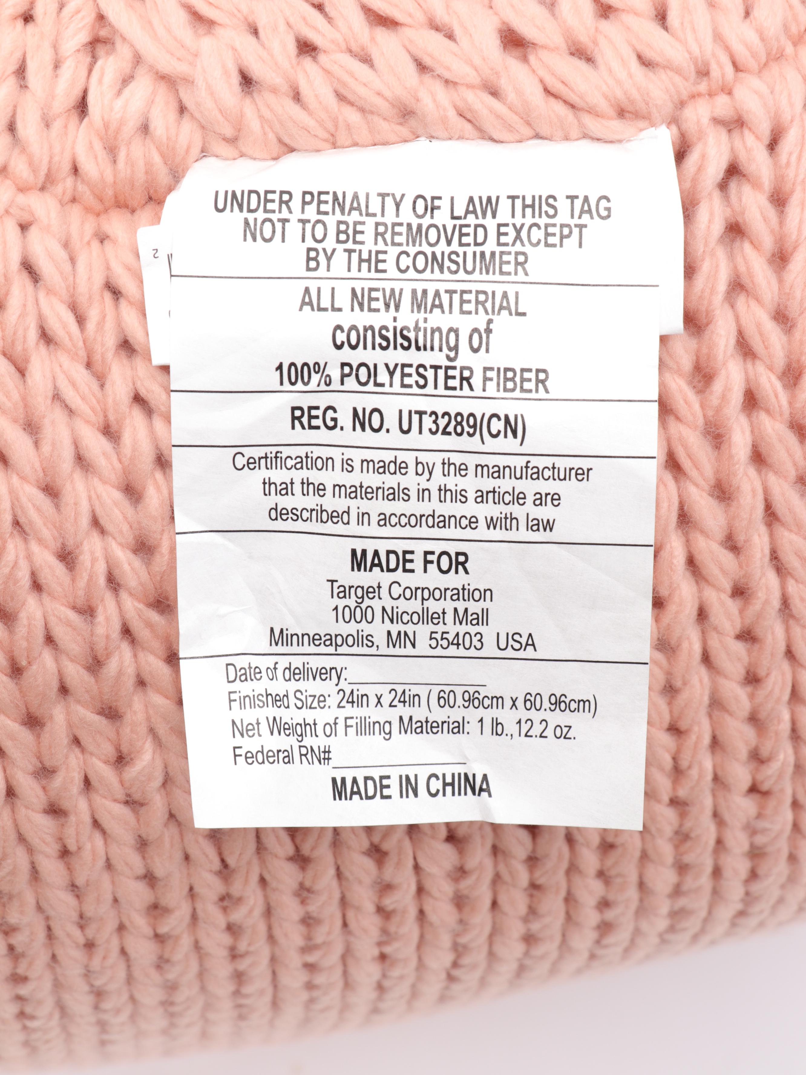 Pair of Threshold Cable Knit Throw Pillows