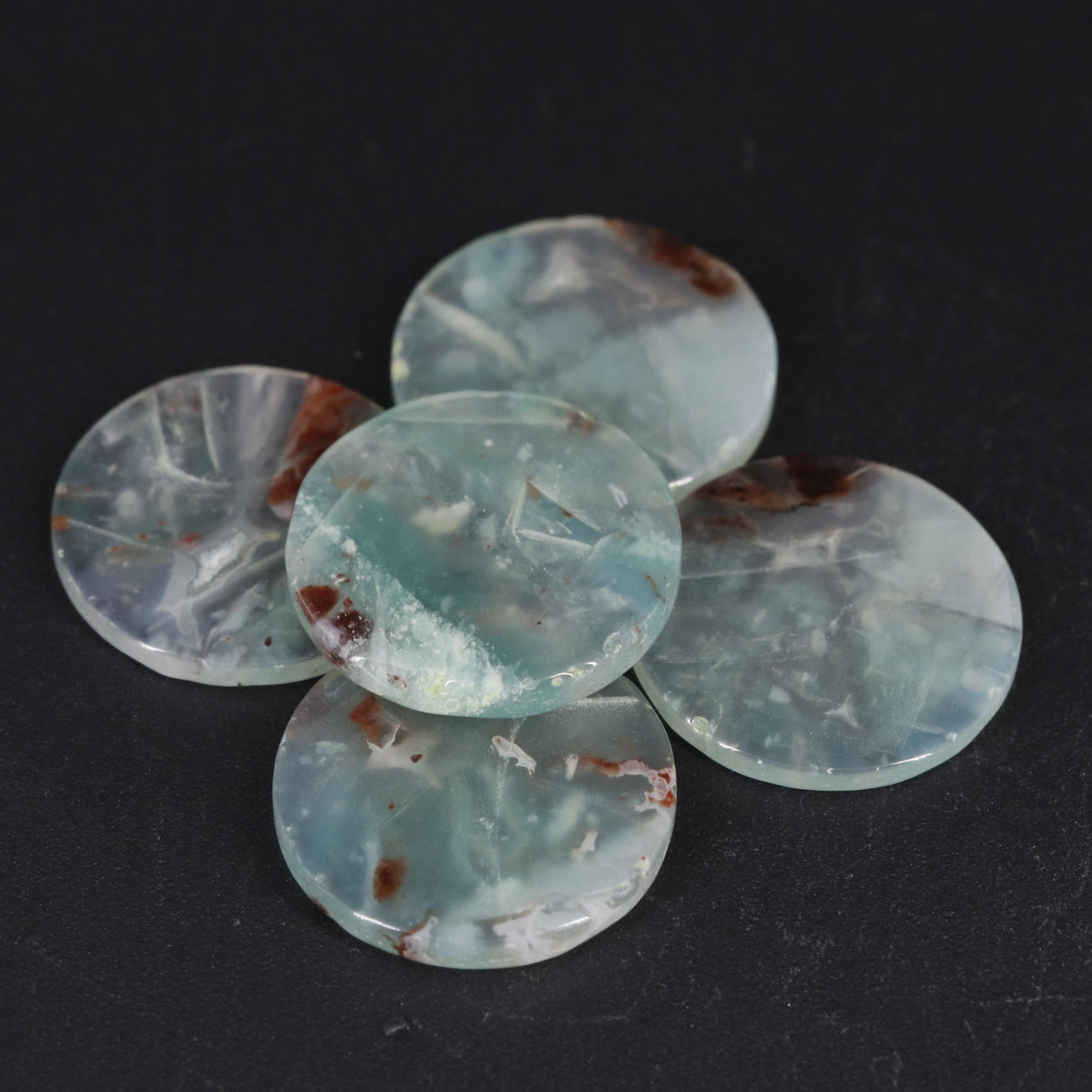 Loose 45.48 CTW Aqua Chalcedony