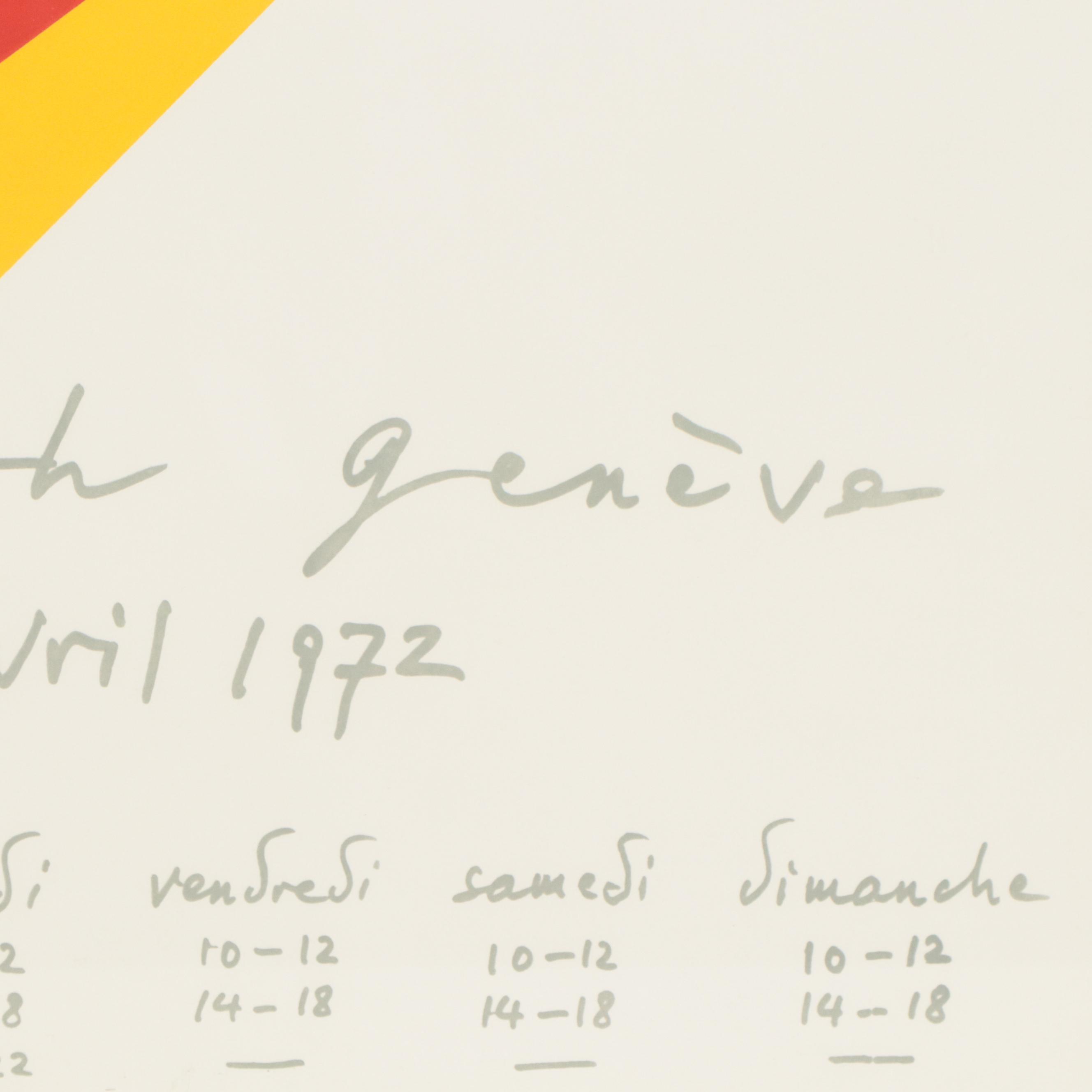 Serigraph Exhibition Poster After Max Bill, 1972