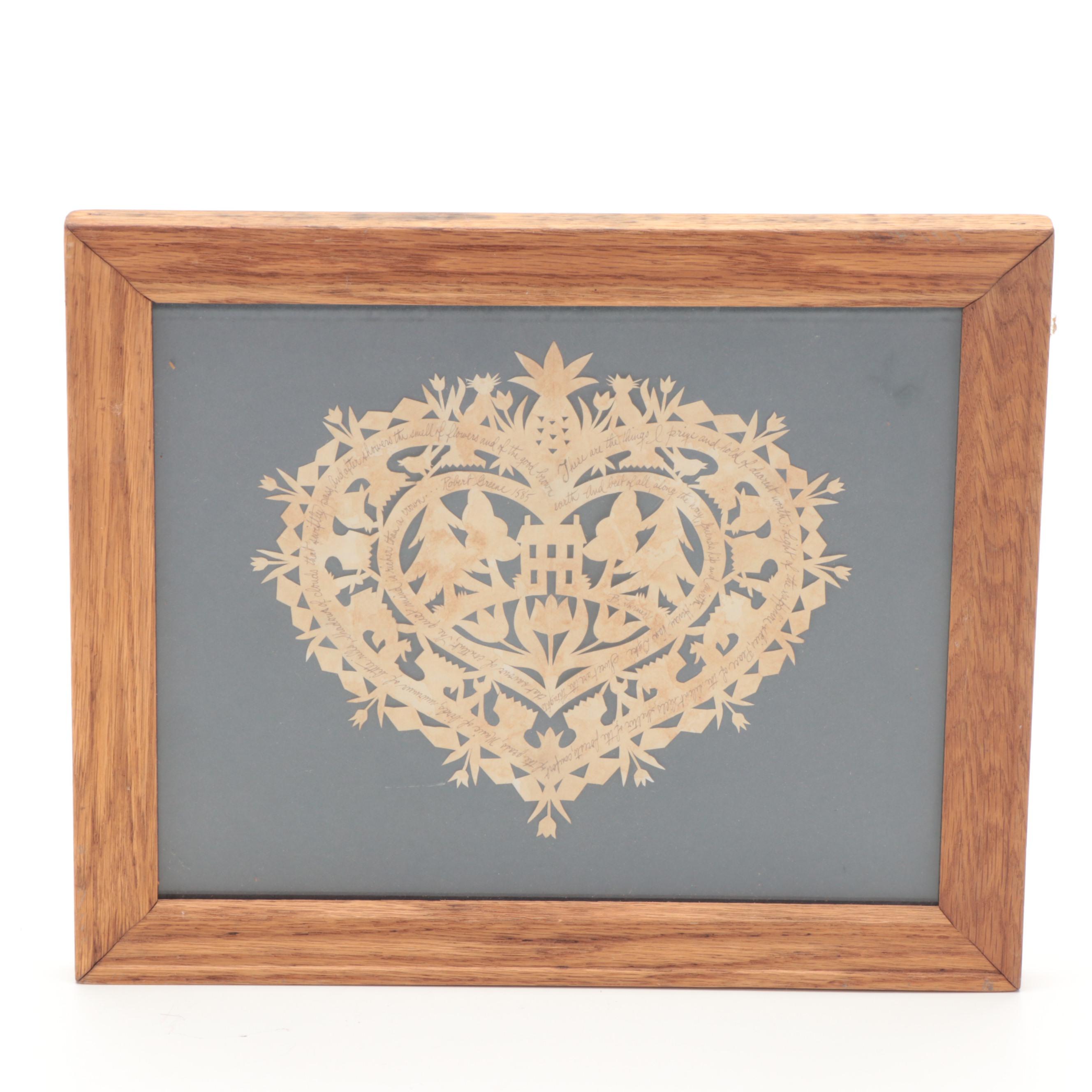 Handmade Cross-Stitch, Perforated Paper Needlework, Paper Cut Samplers, 19th C