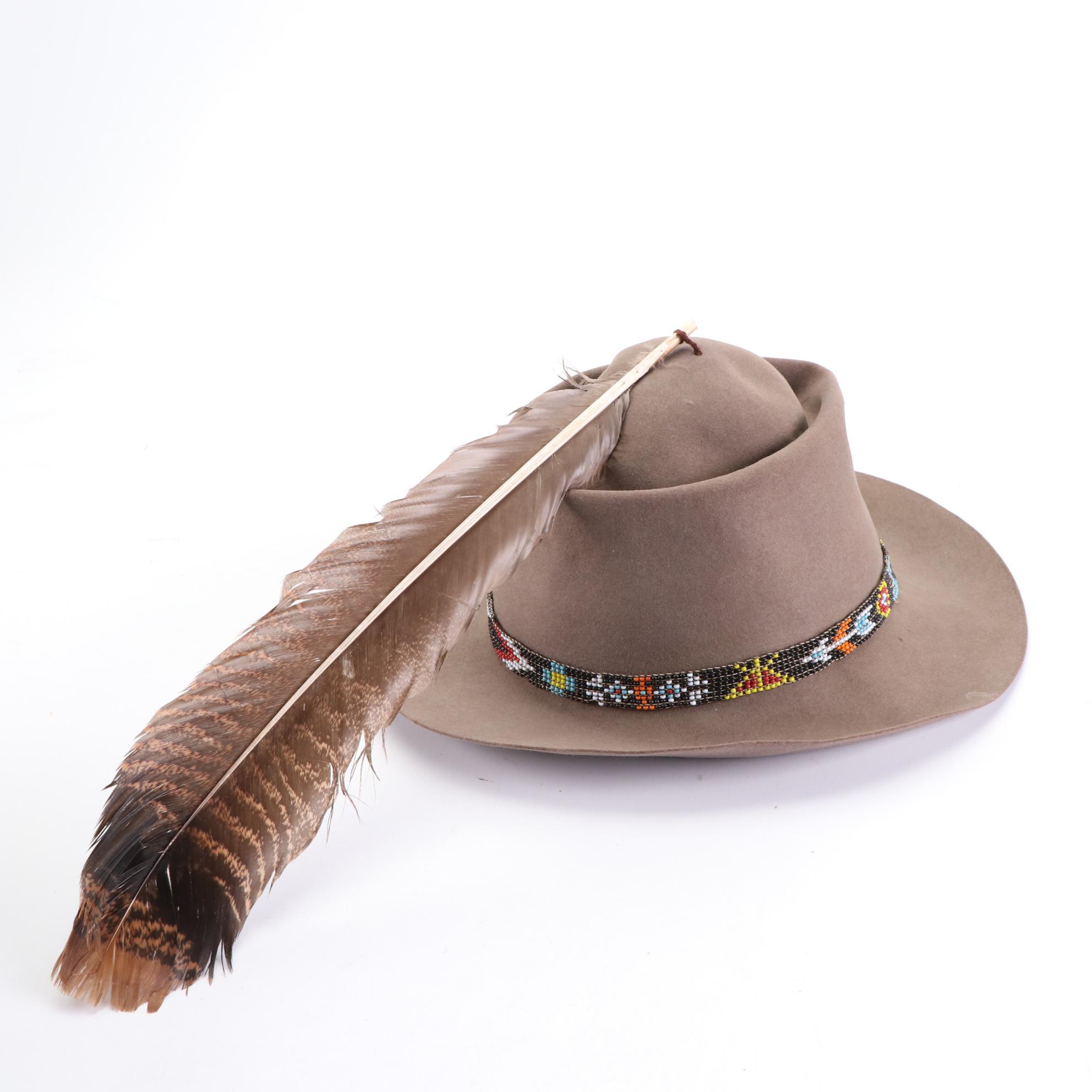 WWI Era M1911 Beaver Fur Felt Campaign Hat with Infantry Hat Cord and Other Hats