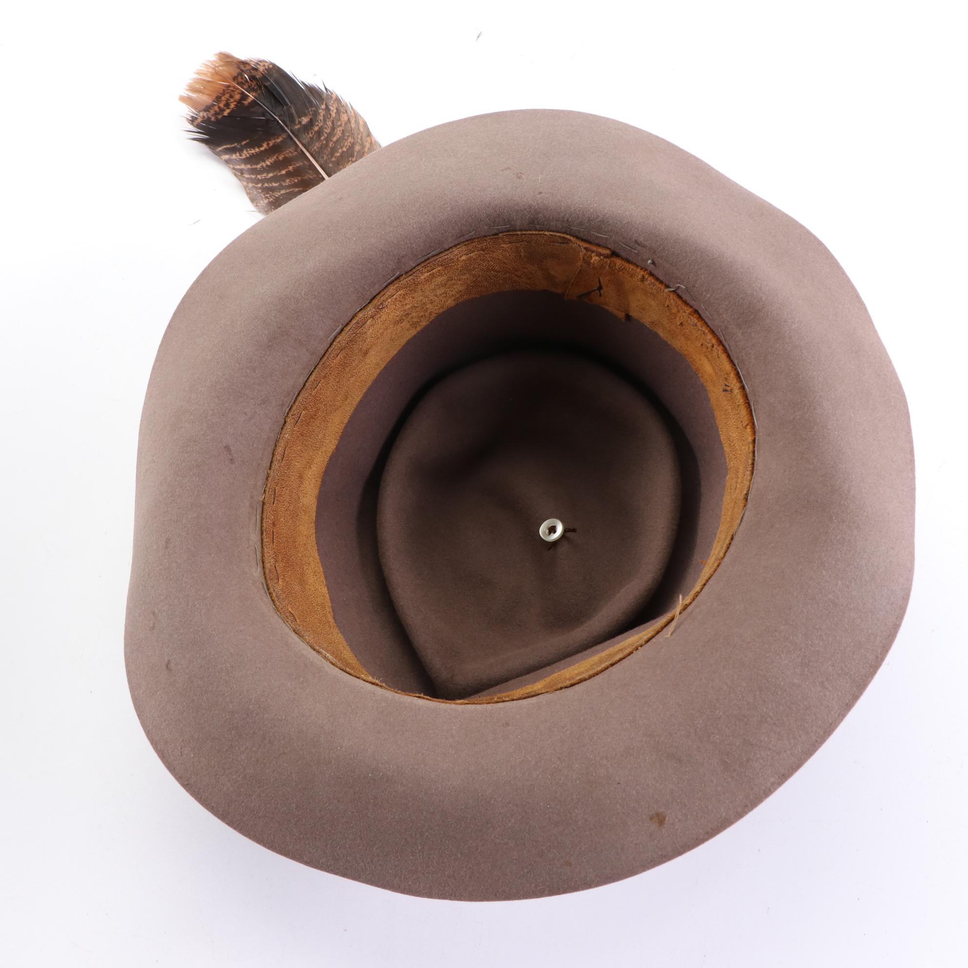 WWI Era M1911 Beaver Fur Felt Campaign Hat with Infantry Hat Cord and Other Hats