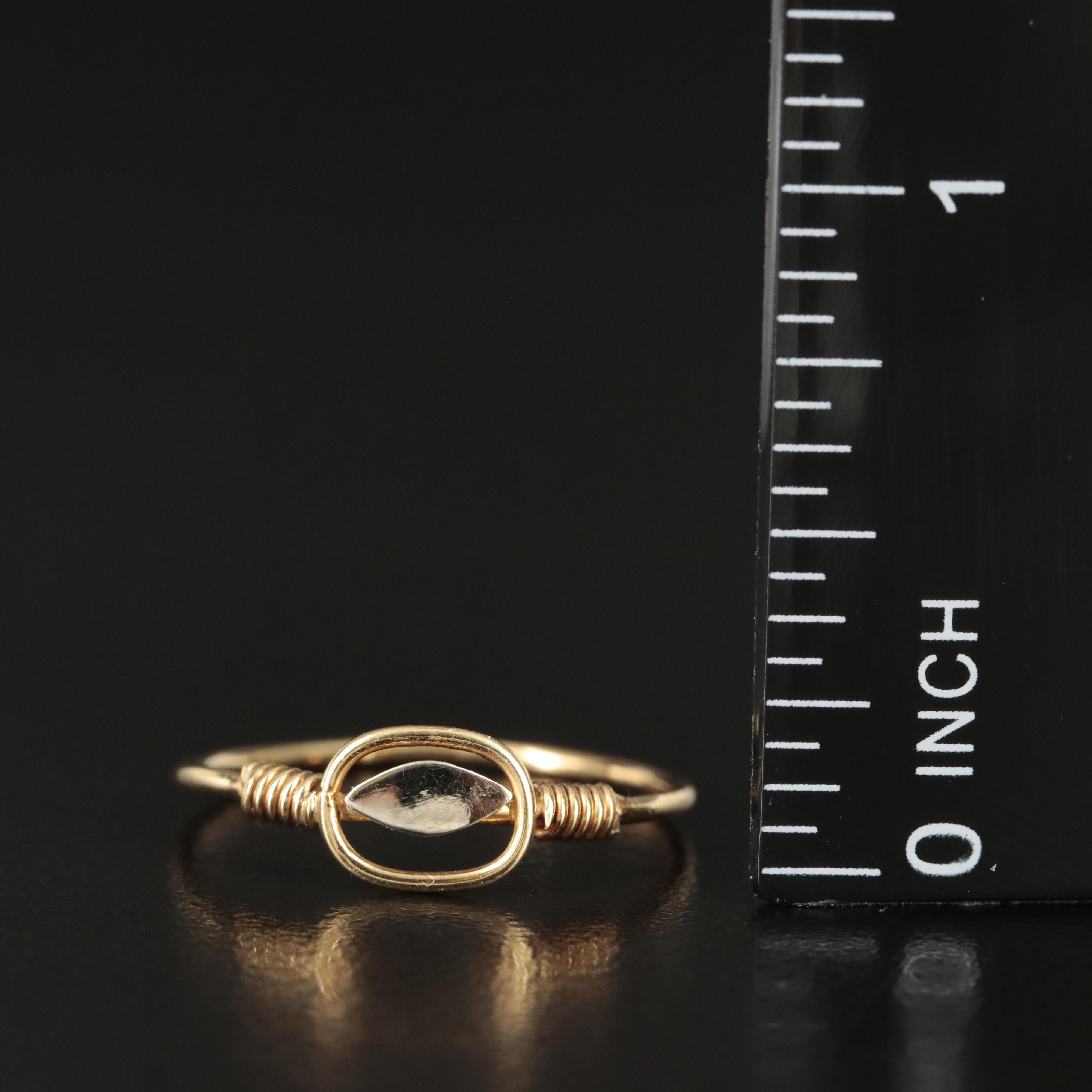 18K Wire Wrap Ring