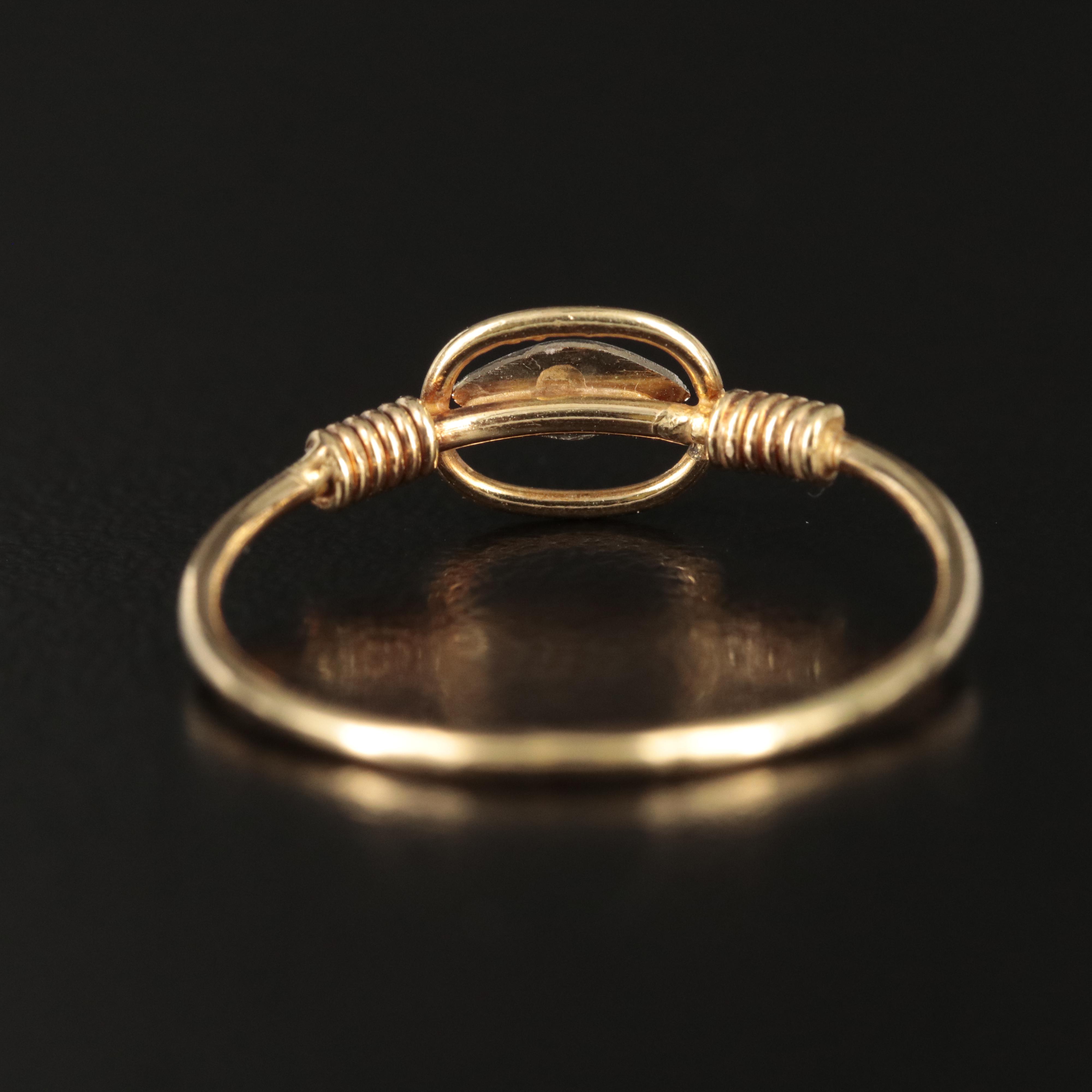 18K Wire Wrap Ring