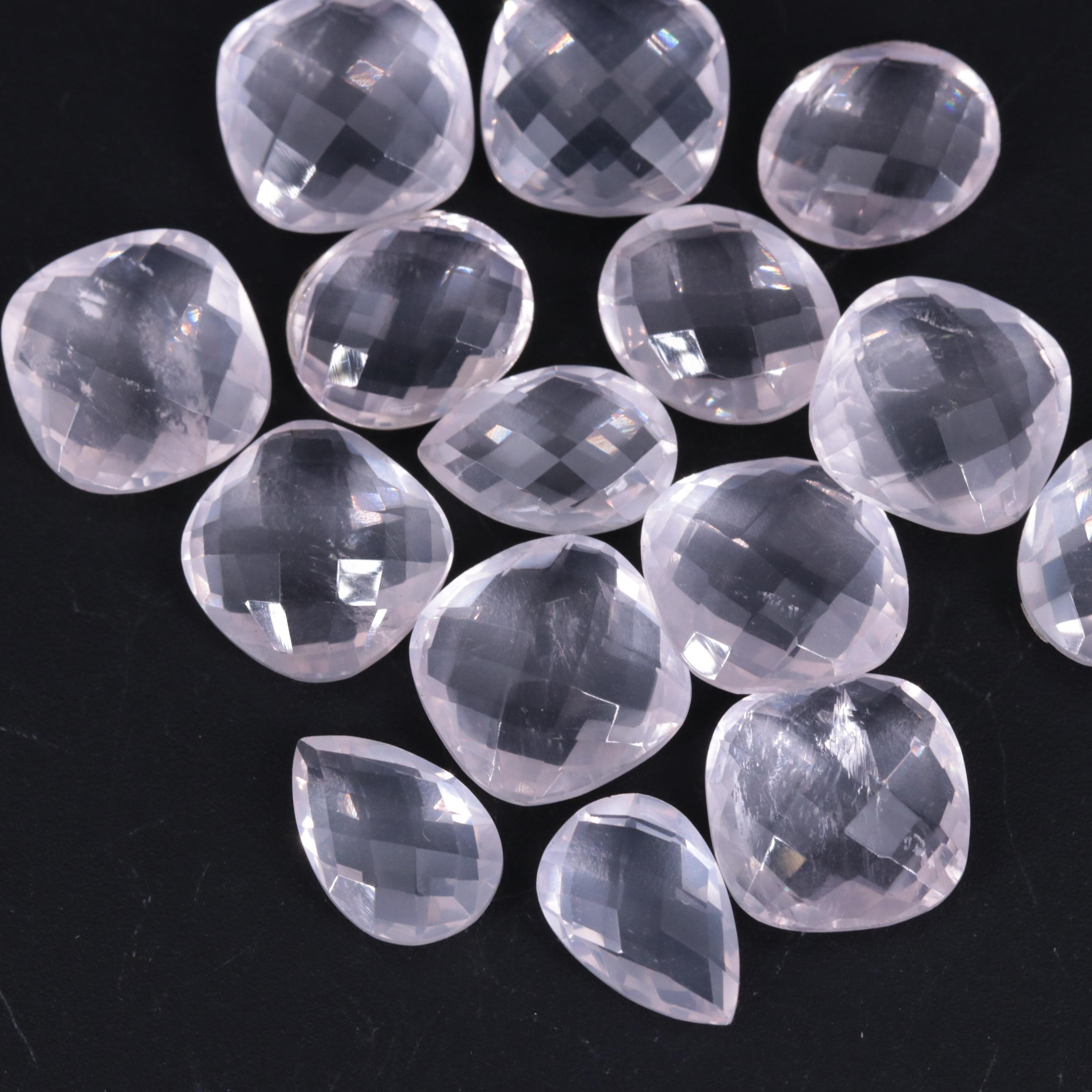Loose 71.52 CTW Rose Quartz