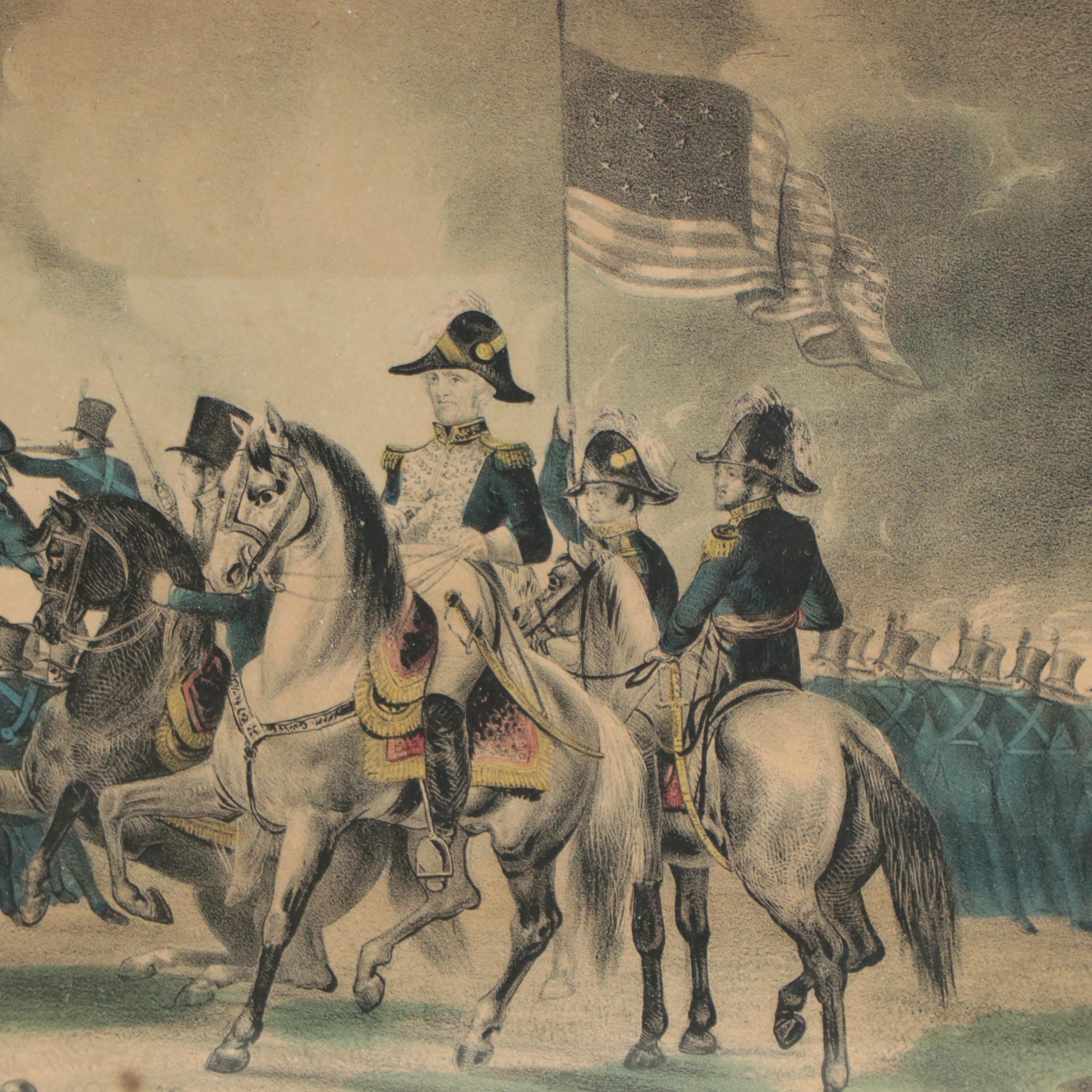 Currier & Ives Hand-Colored Military Lithographs