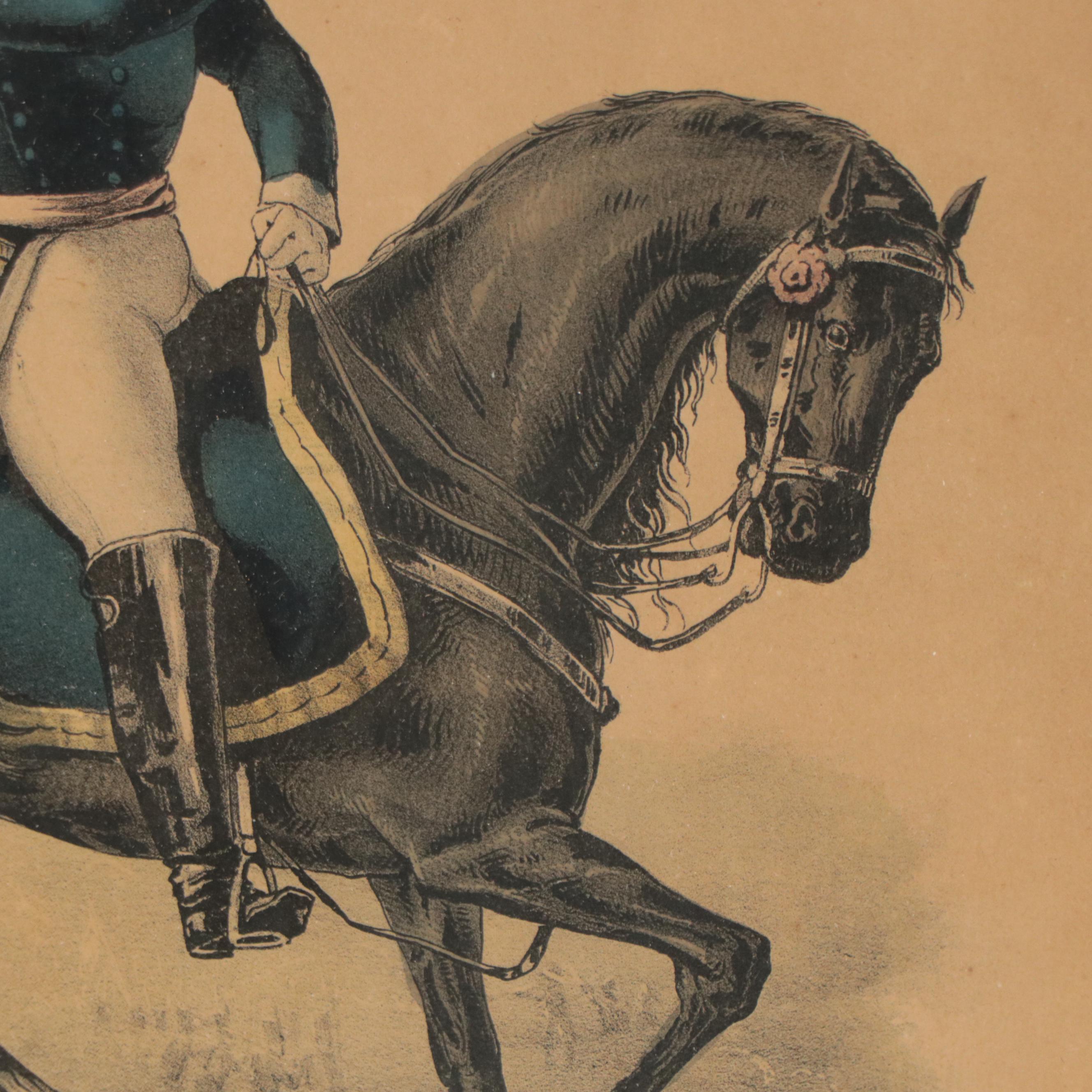 Currier & Ives Hand-Colored Military Lithographs