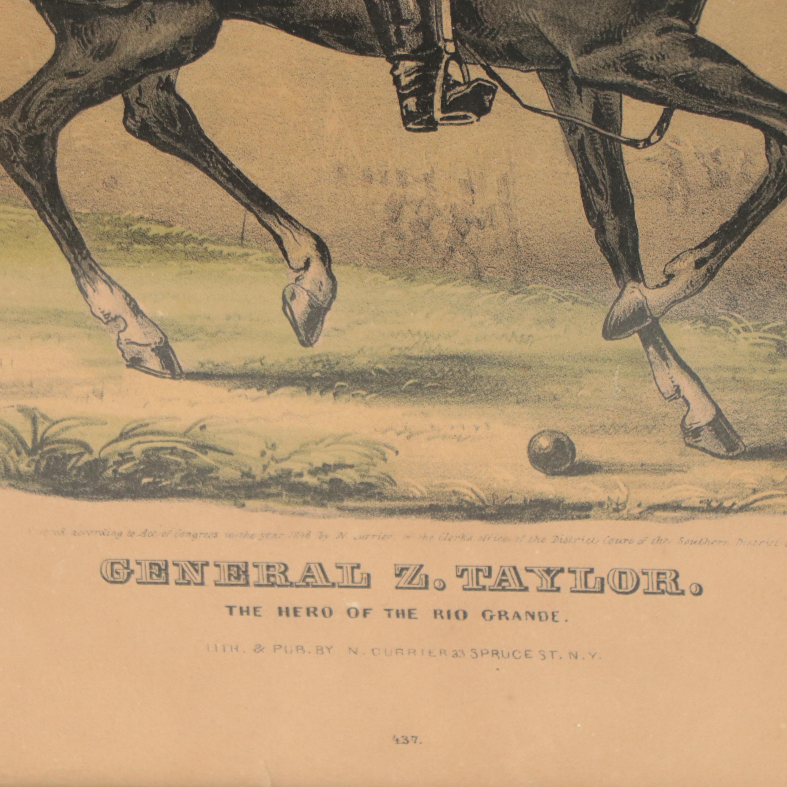 Currier & Ives Hand-Colored Military Lithographs