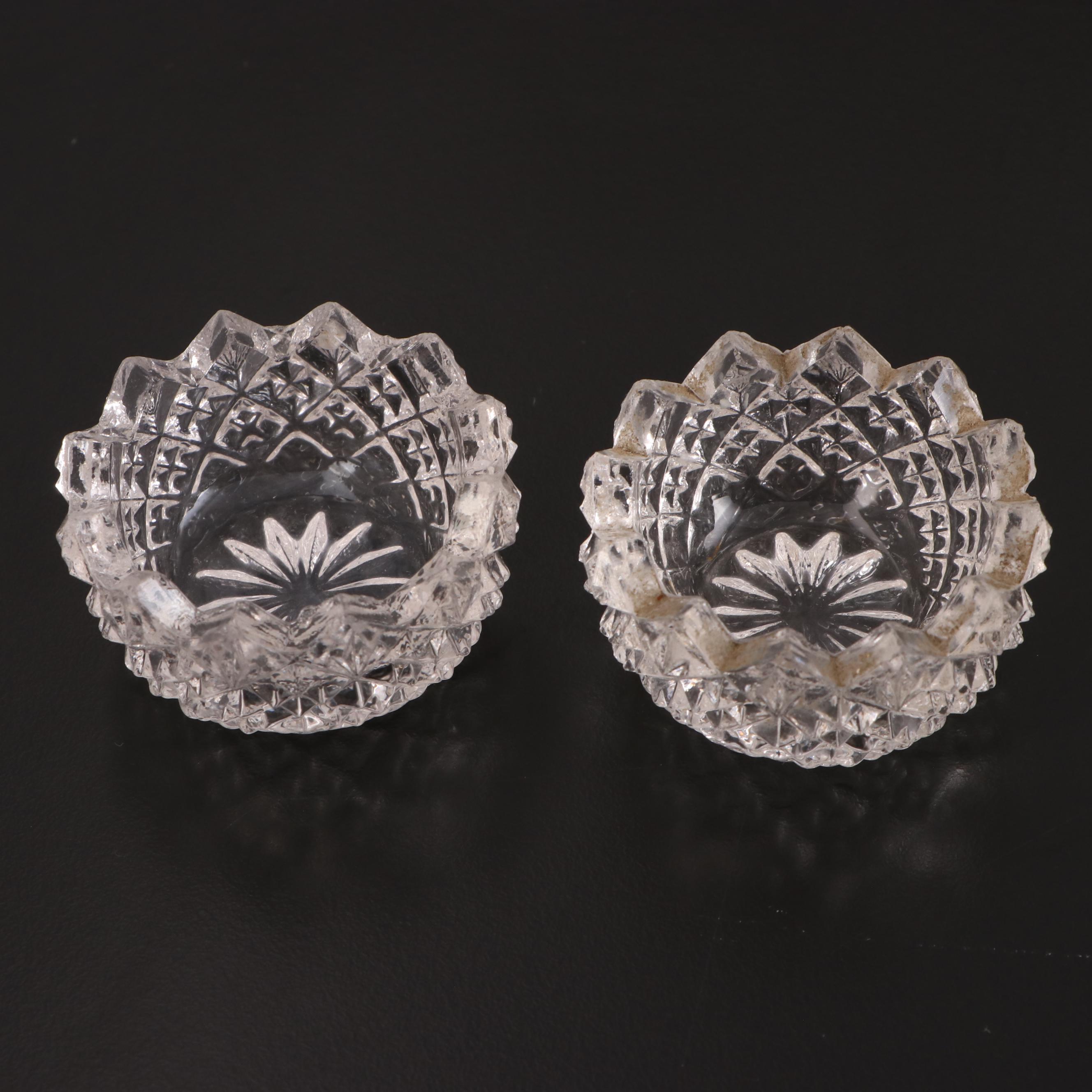 Pressed and Assorted Glass Salt Cellar Collection