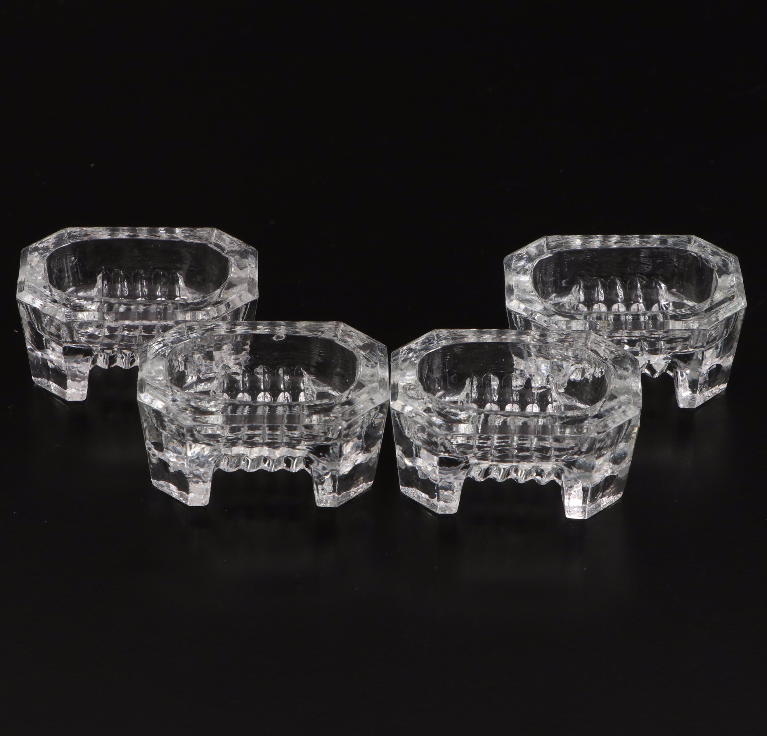 Pressed and Assorted Glass Salt Cellar Collection