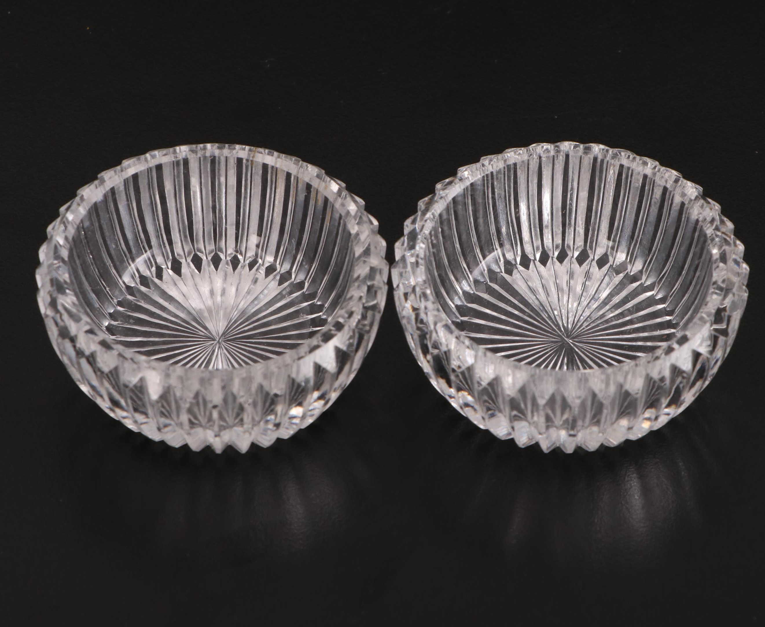 Pressed and Assorted Glass Salt Cellar Collection