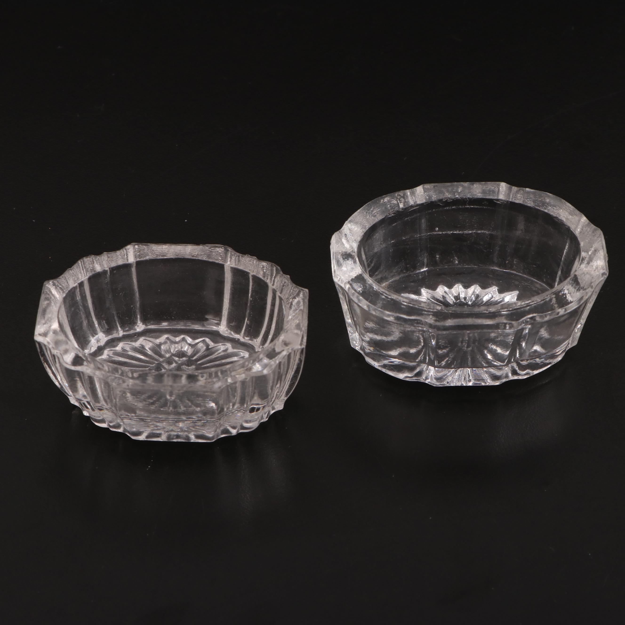 Pressed and Assorted Glass Salt Cellar Collection