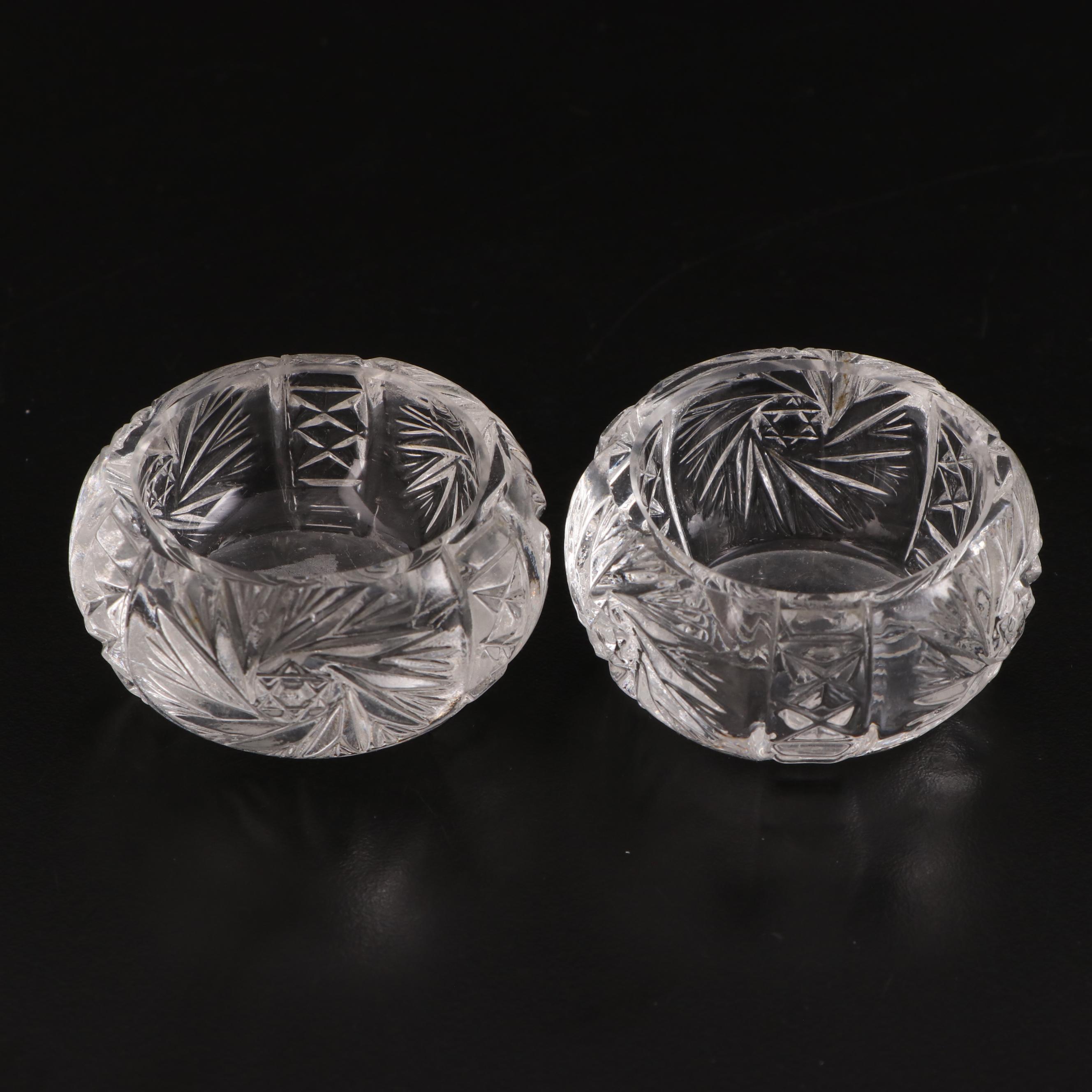 Pressed and Assorted Glass Salt Cellar Collection