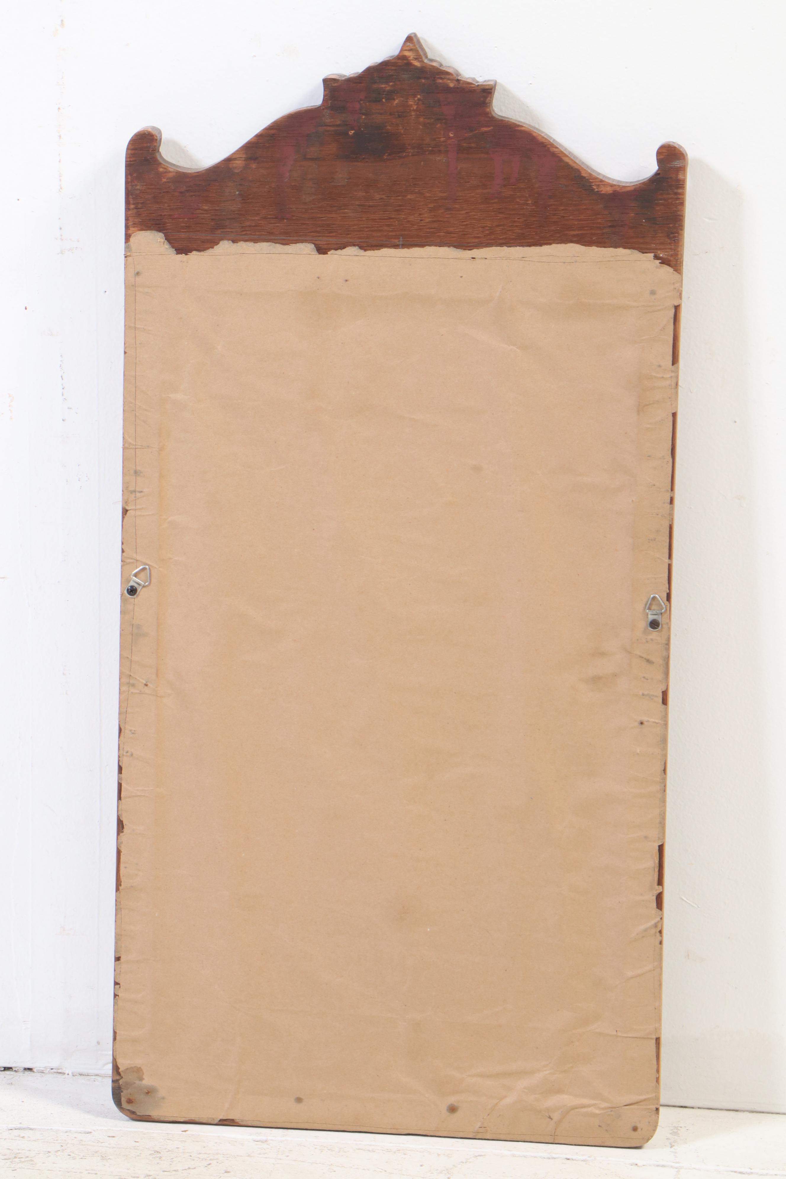 Late Victorian Oak Mirror, circa 1900