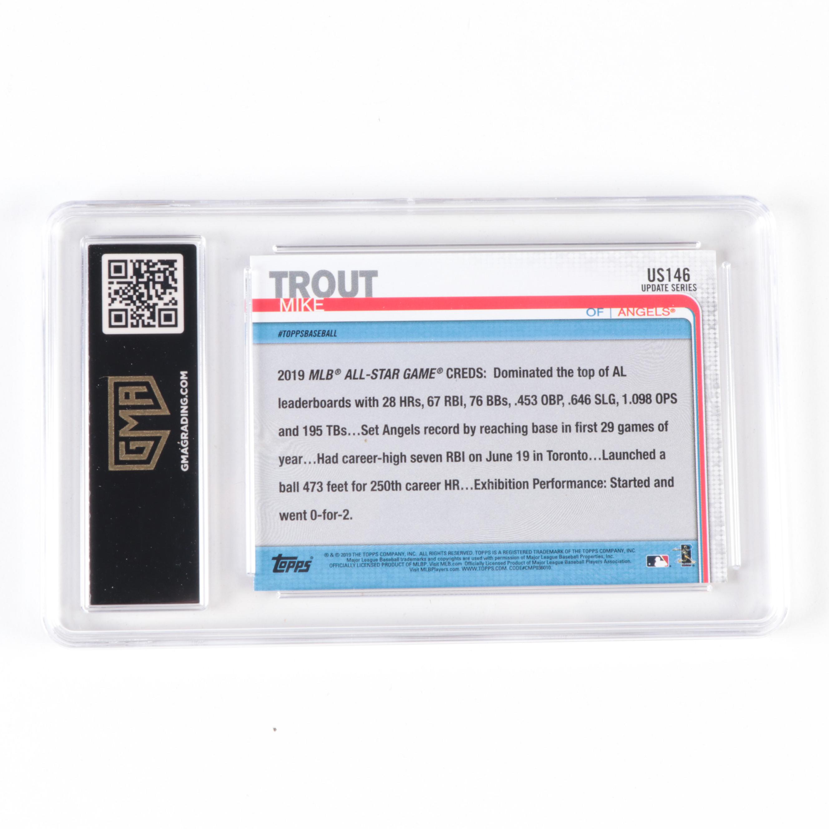 2019 Topps Update Mike Trout All-Star Game #US146 Slabbed Baseball Card