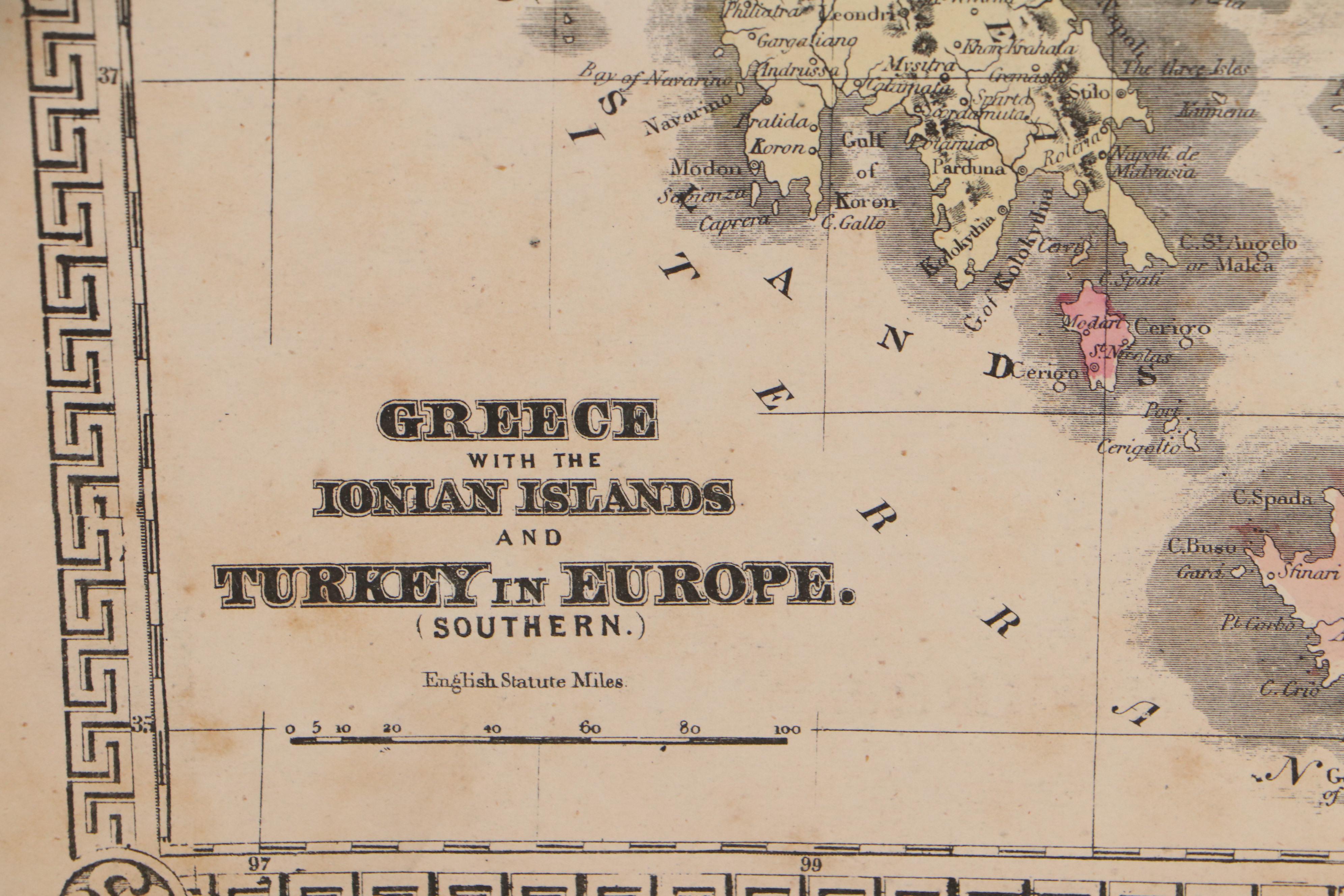 Double-Sided Hand-Colored Map of Europe