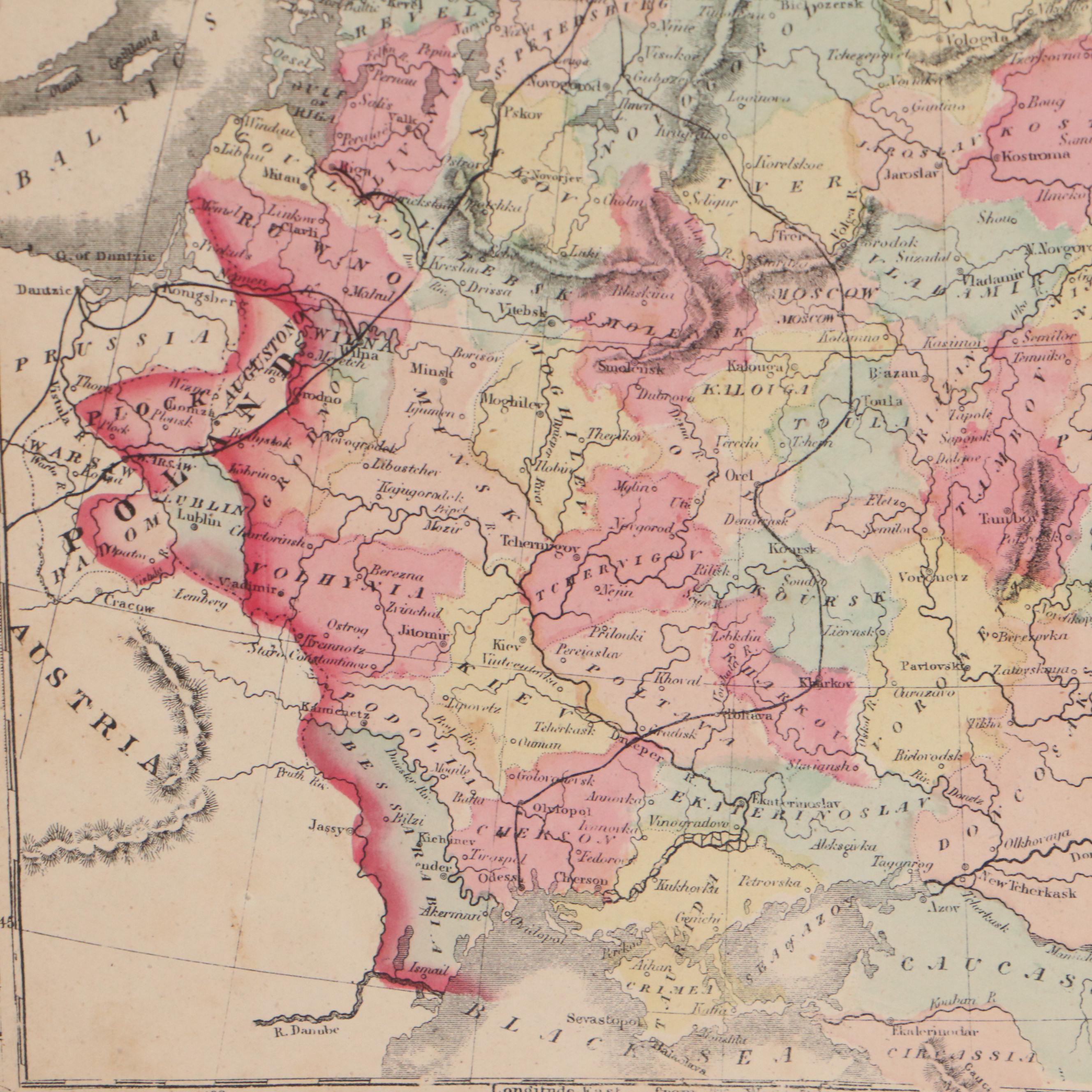 Double-Sided Hand-Colored Map of Europe