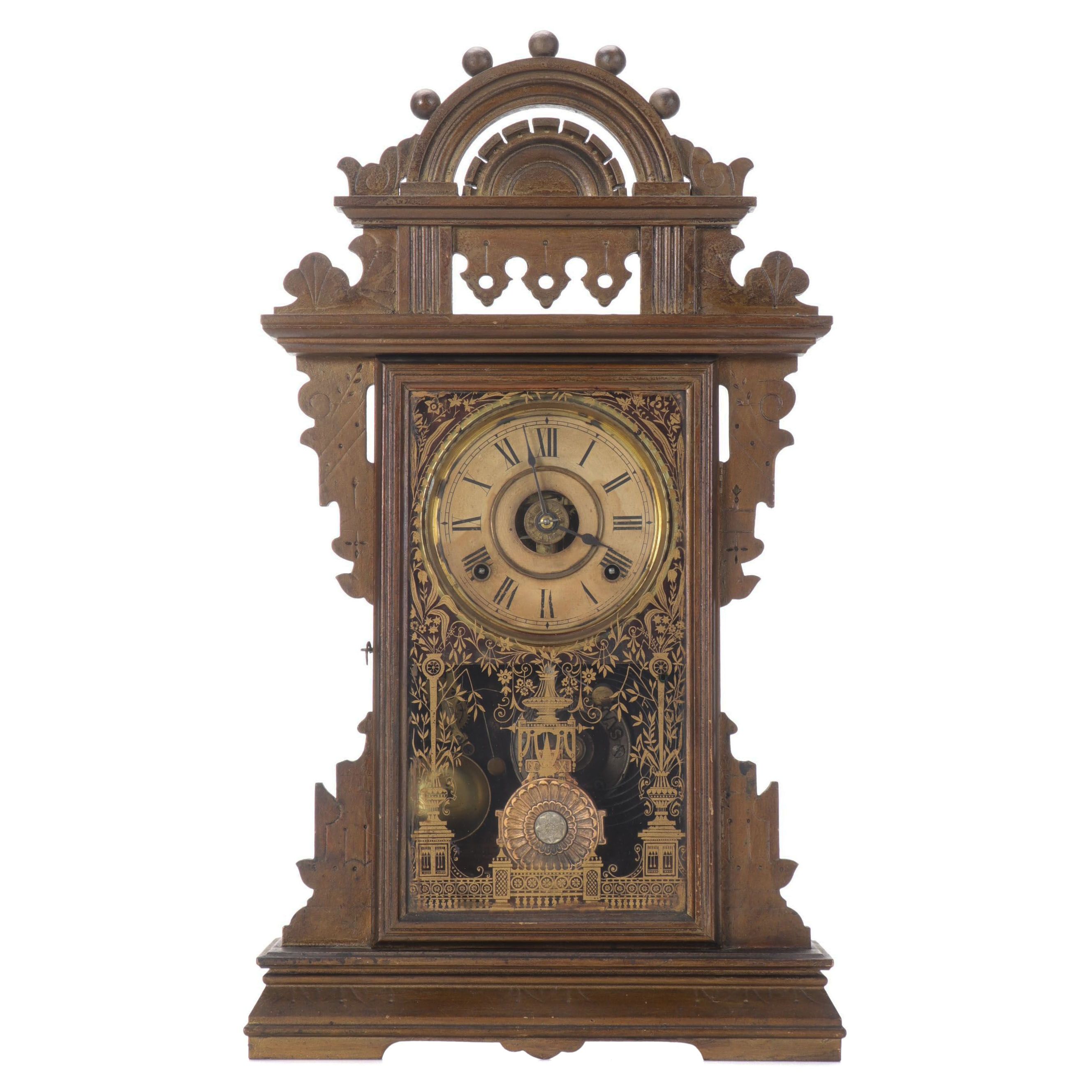 Seth Thomas Gingerbread Mantel Clock, Early 20th Century