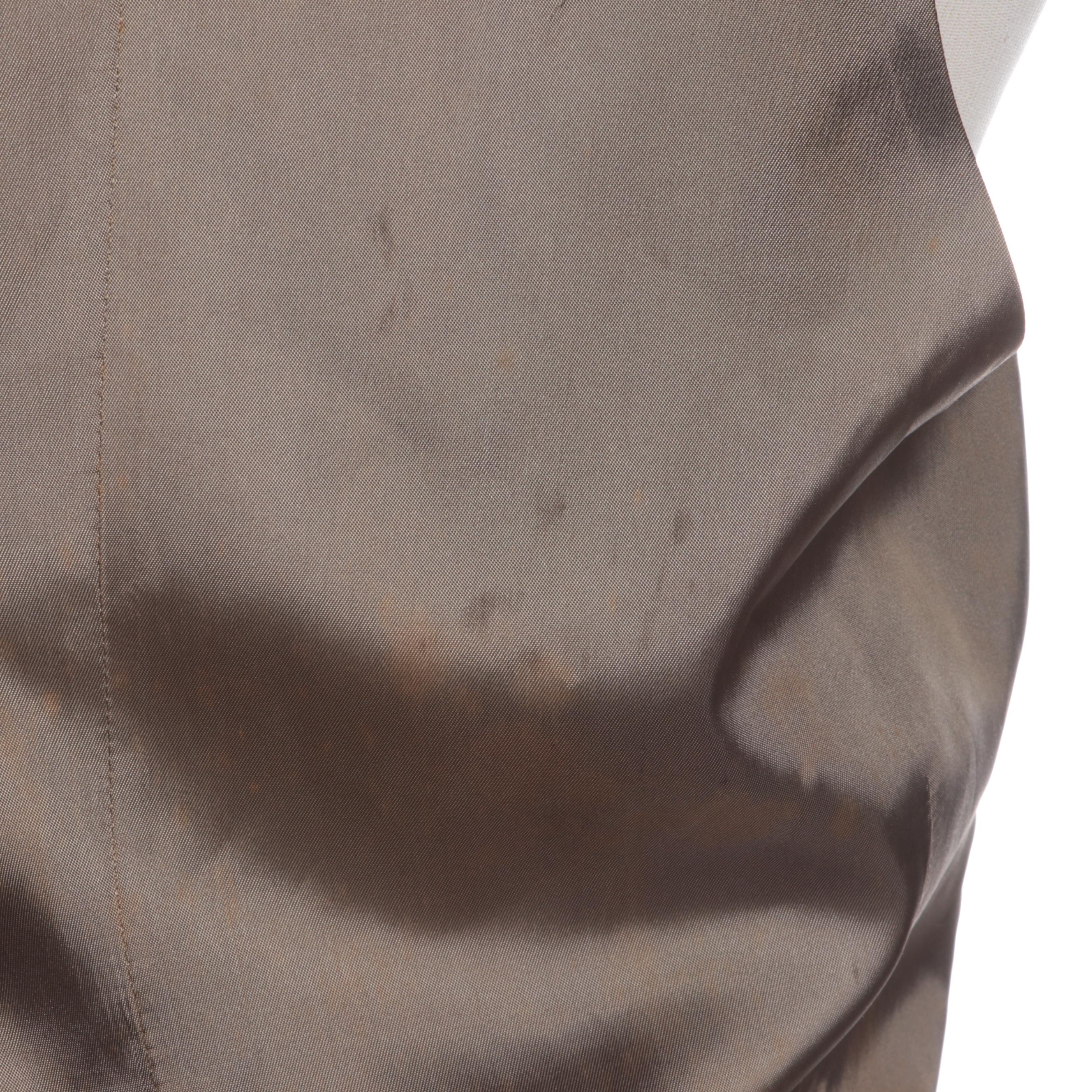 Men's Everything Visual Handmade Reversible Wool Button Vest