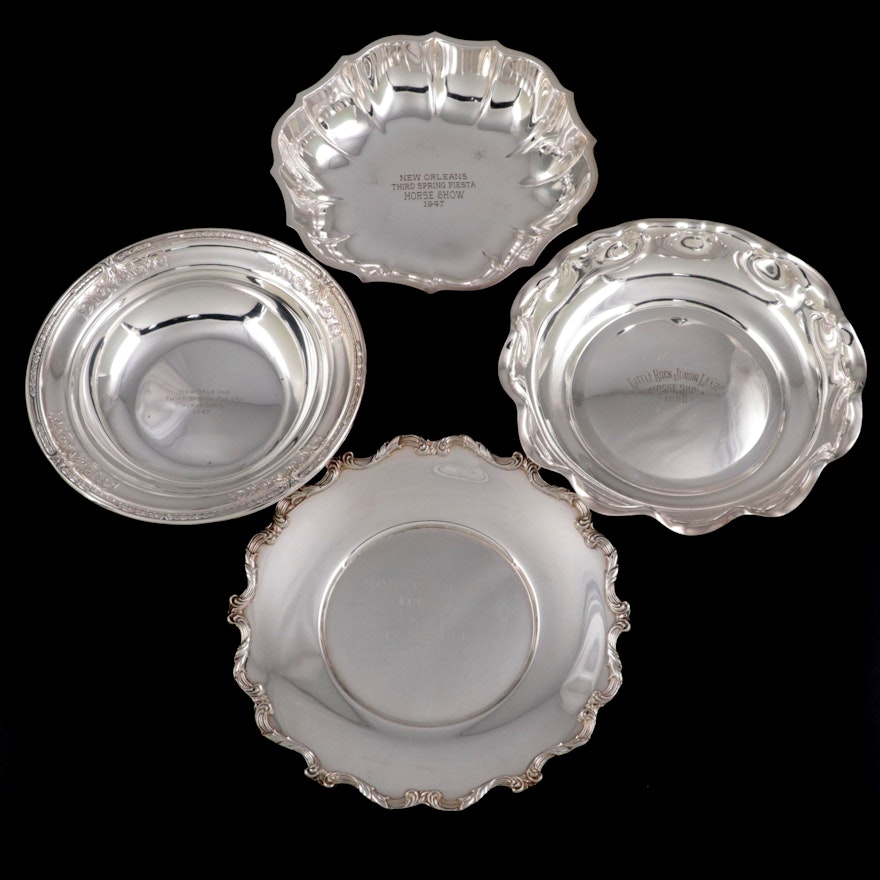 Reed & Barton and Other American Silver Plate Trophy Serving Dishes